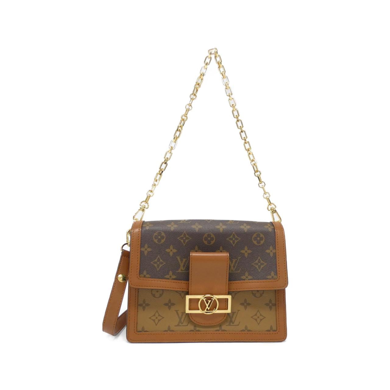 LOUIS VUITTON Monogram Reverse Dauphine MM M44391 Shoulder Bag