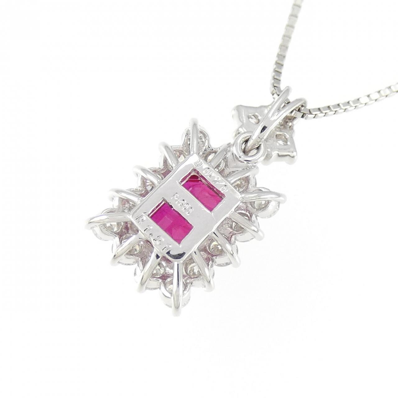 PT ルビー ネックレス 1.21CT ビルマ産