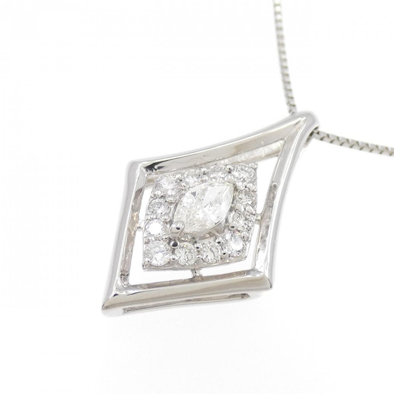 【新品】PT ダイヤモンド ネックレス 0.18CT