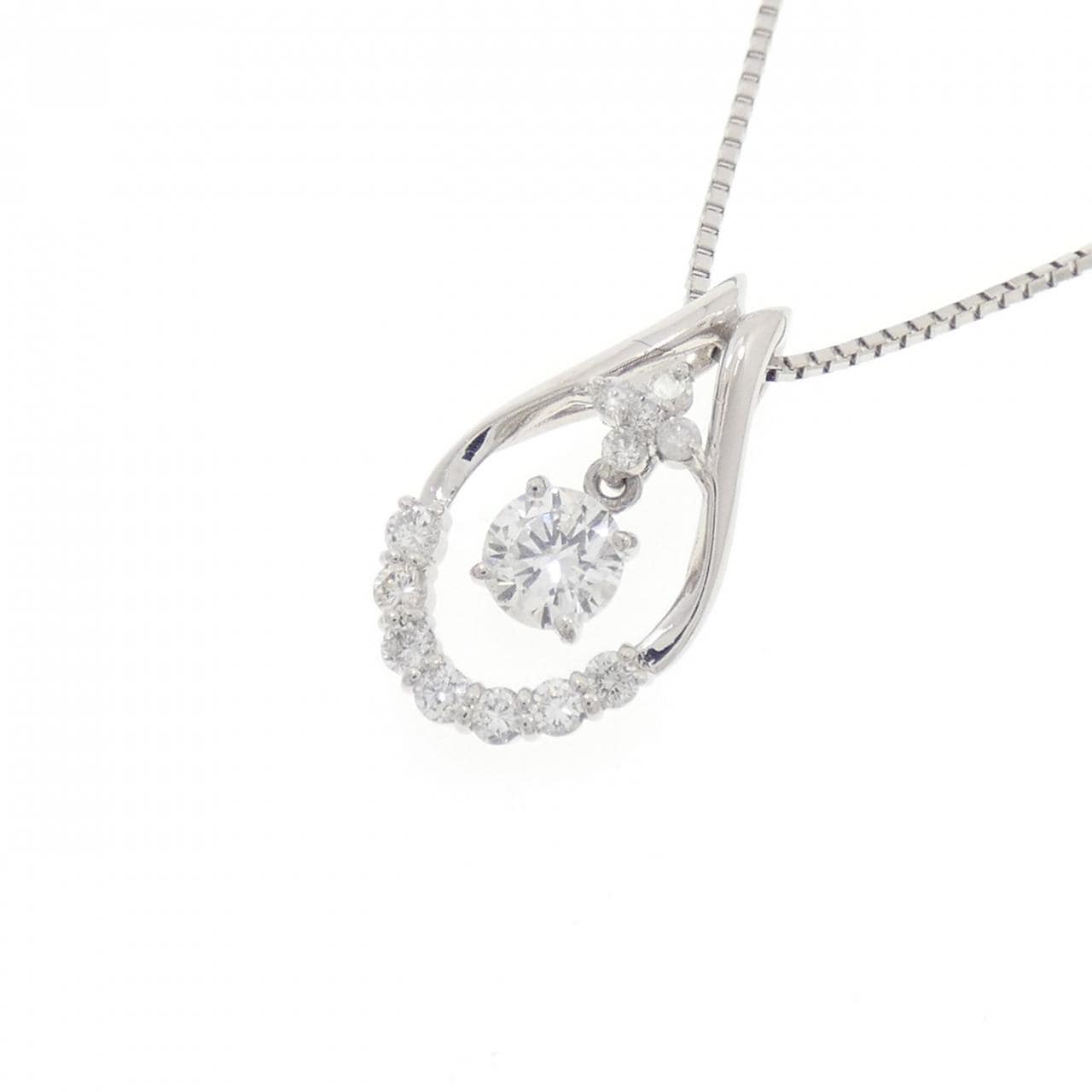 PT900/PT850 ダイヤモンド ネックレス 0.22CT