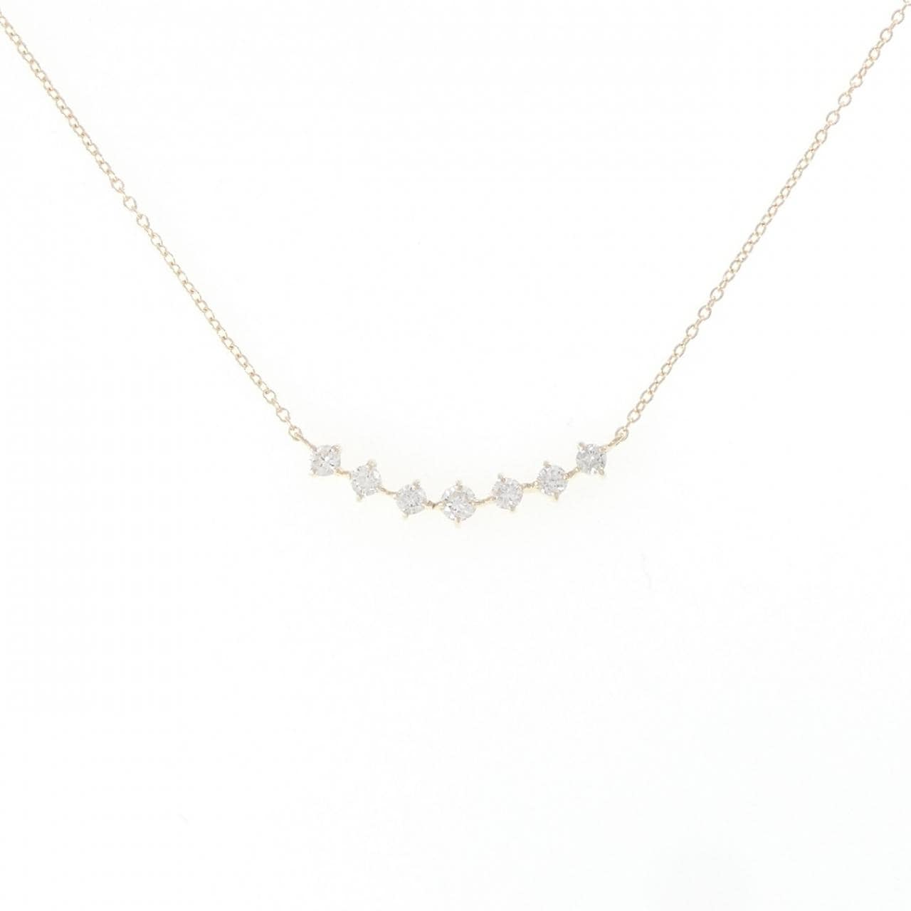 【リメイク】K10YG ダイヤモンド ネックレス 0.30CT