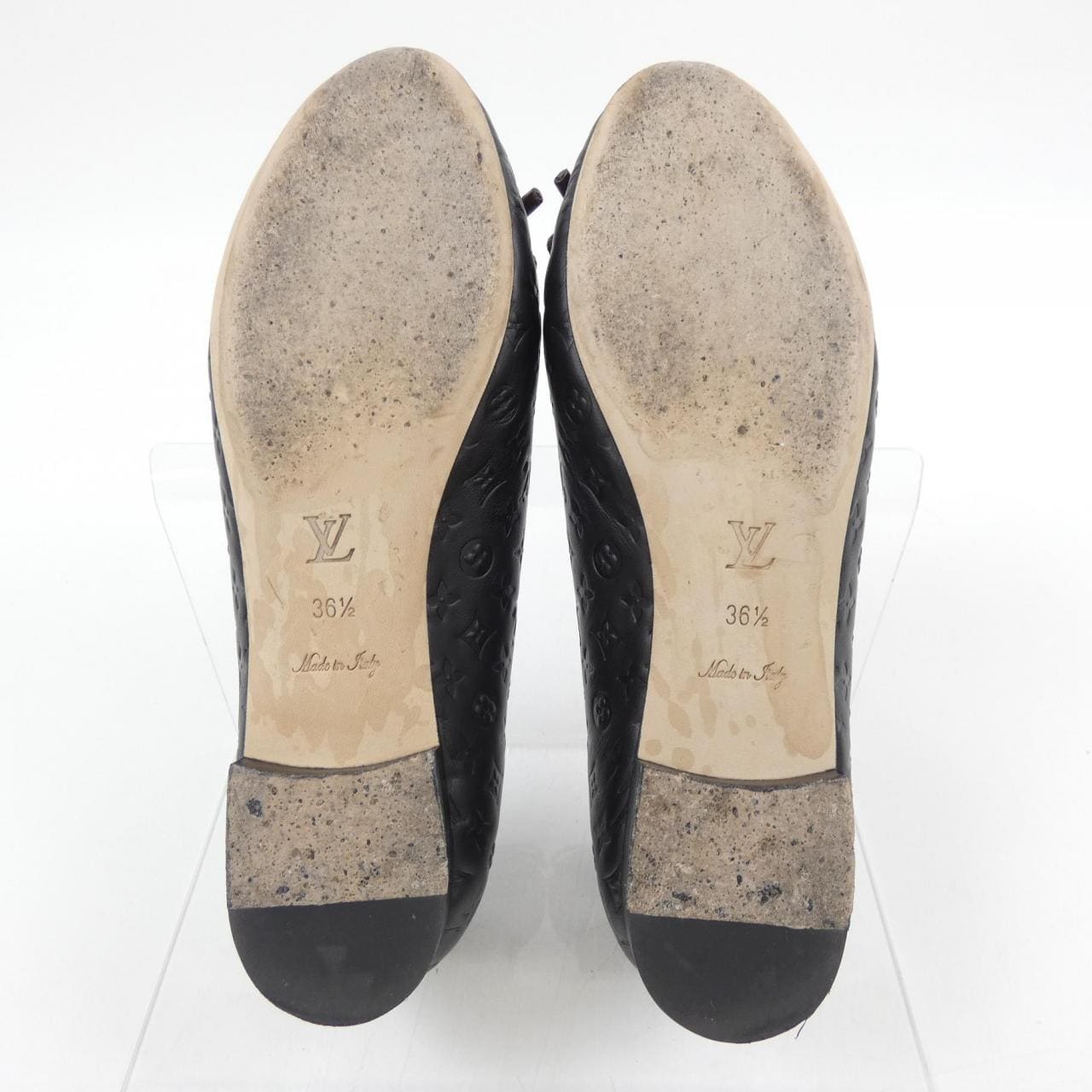 ルイヴィトン LOUIS VUITTON エンボスモノグラム ニーナライン バレリーナ フラットシューズ