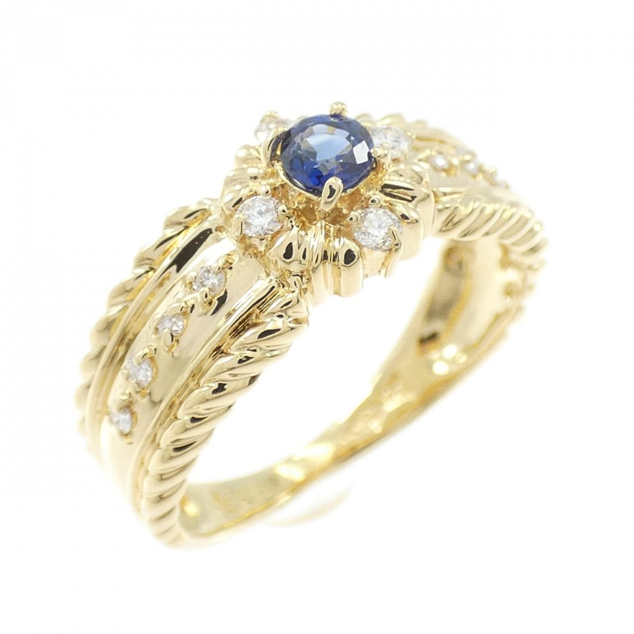 ギンザタナカ サファイヤ リング 0.13CT