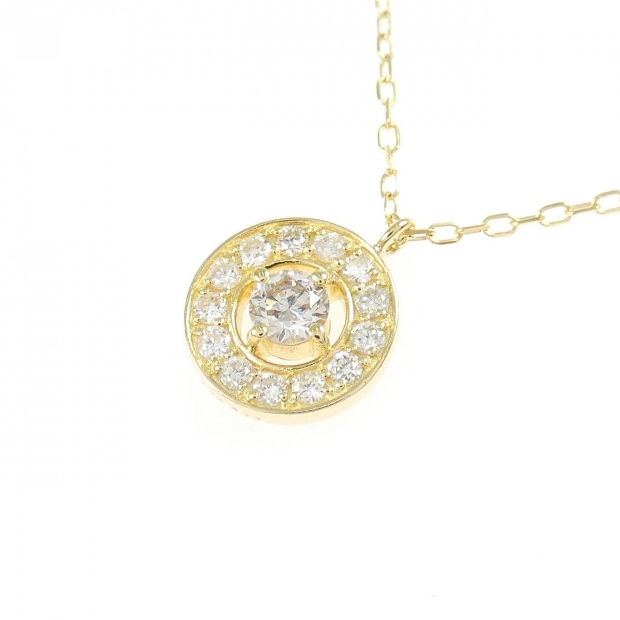 K18YG ダイヤモンド ネックレス 0.12CT