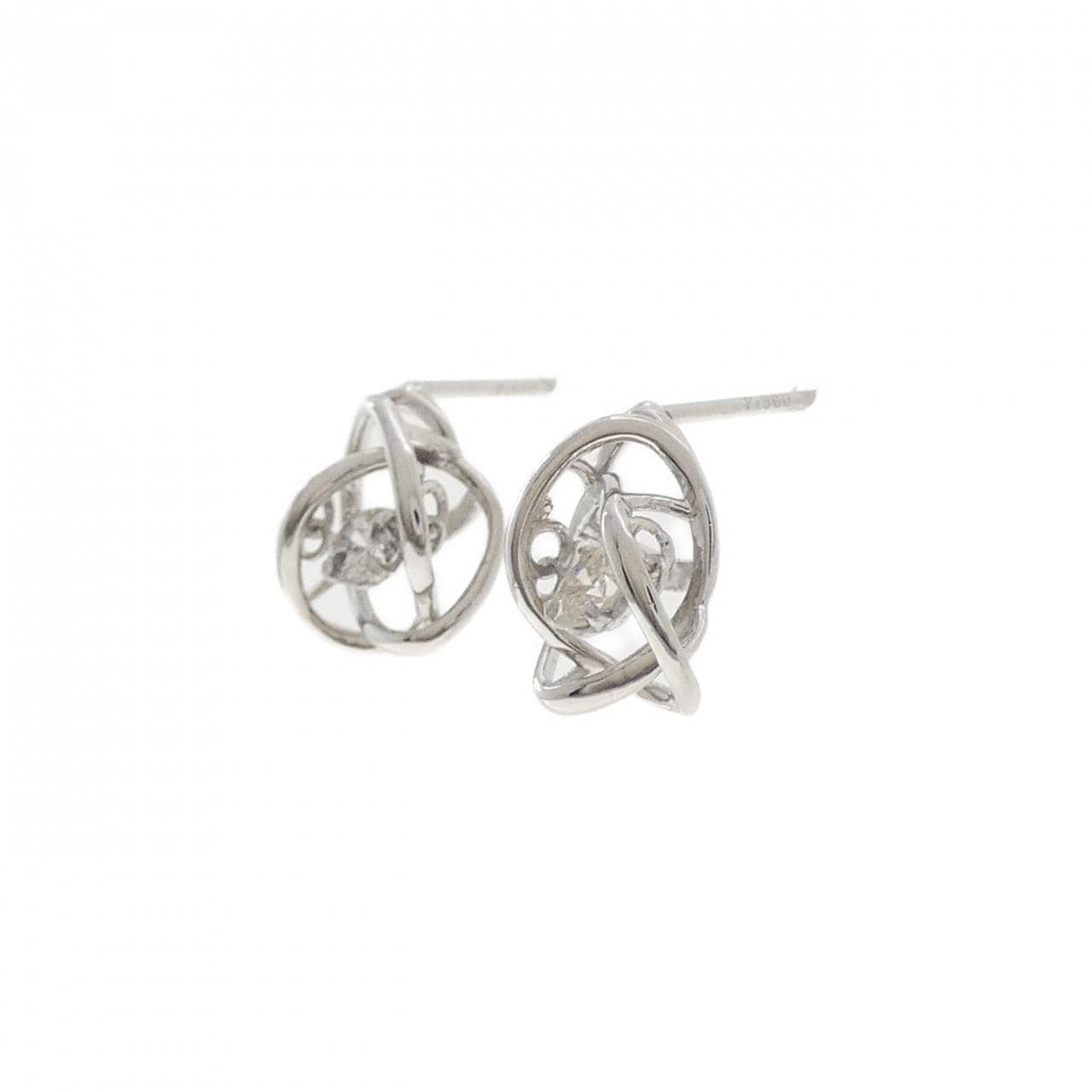 PT900 ダイヤモンド ピアス 0.30CT