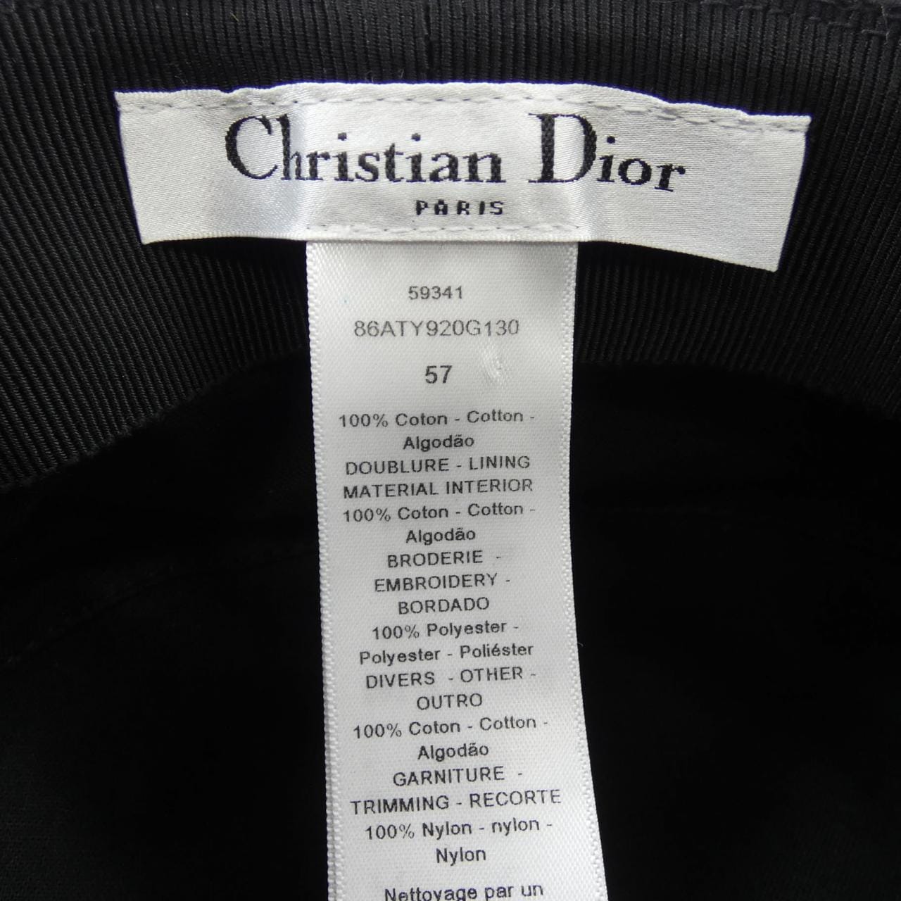 クリスチャンディオール CHRISTIAN DIOR キャップ