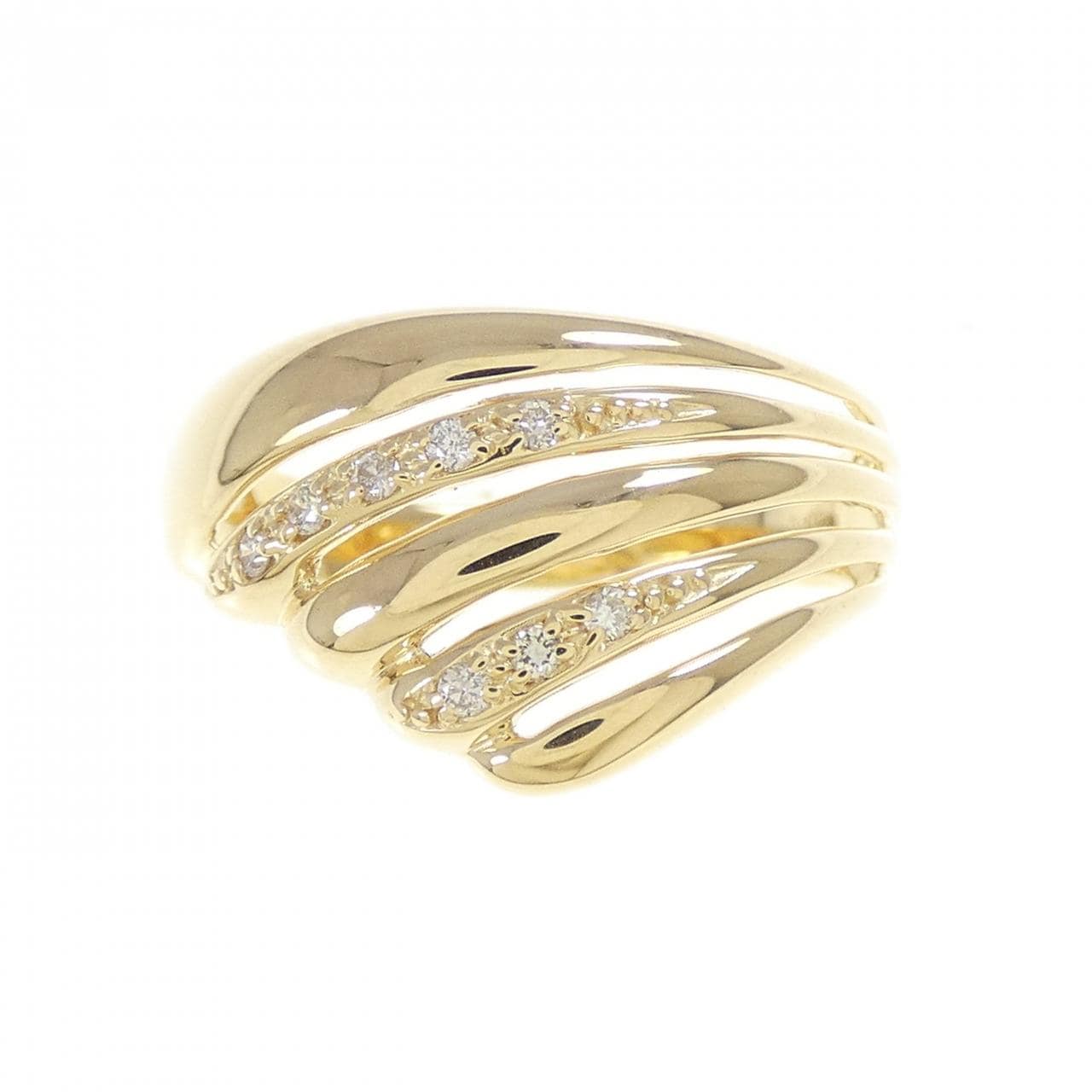 K18YG ダイヤモンド リング 0.05CT