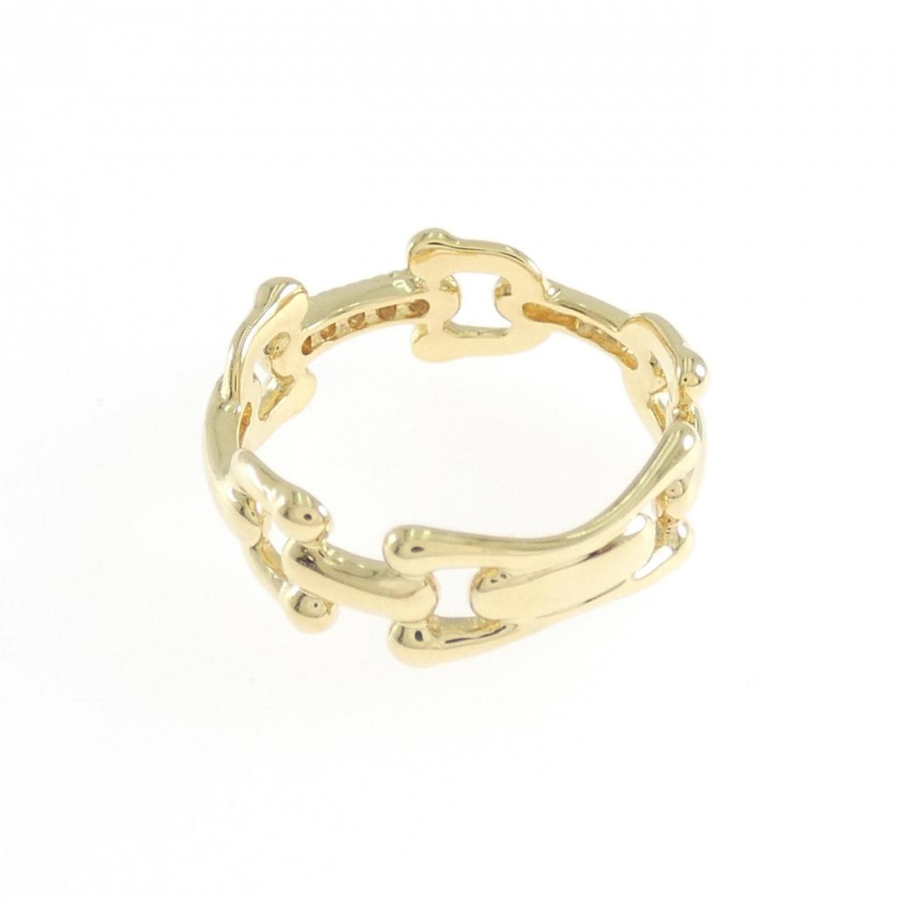 K18YG ダイヤモンド ピンキーリング 0.03CT