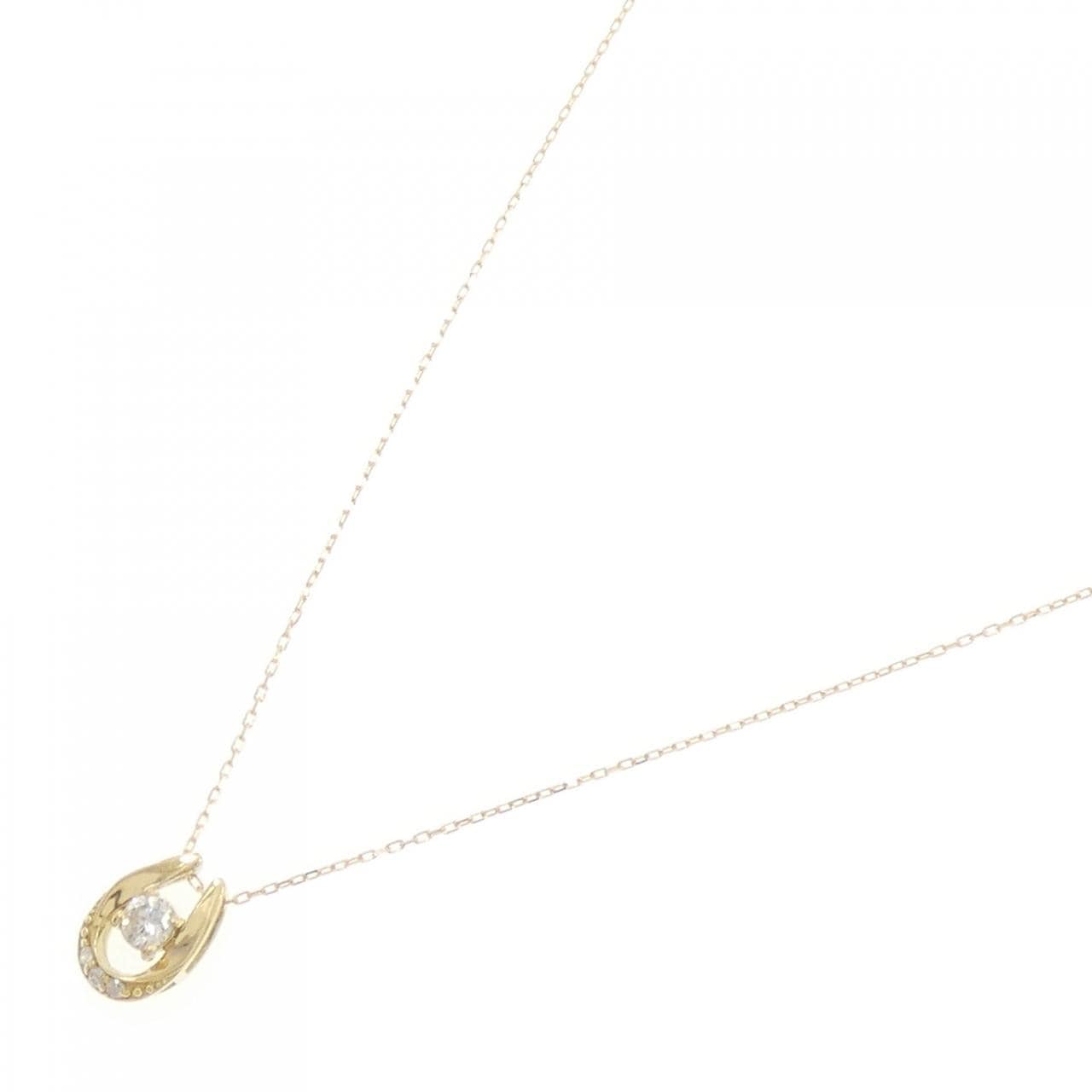 K18YG ダイヤモンド ネックレス 0.10CT