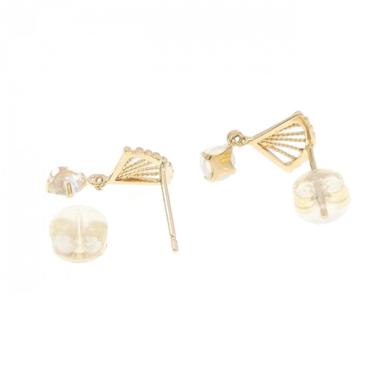 K18YG ムーンストーン ピアス