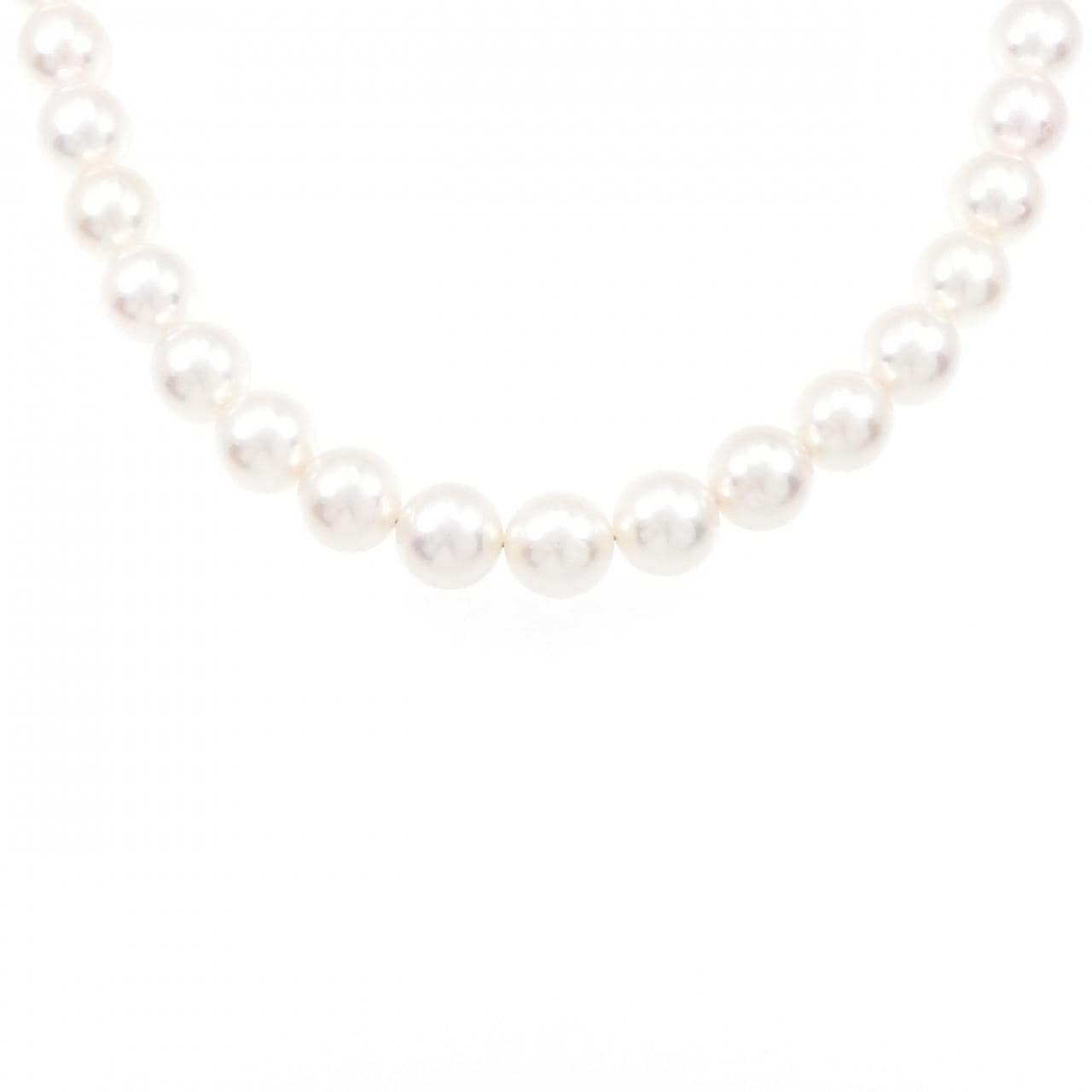 [BRAND NEW] Silver Clasp Akoya Pearl Necklace 8.5-9mm