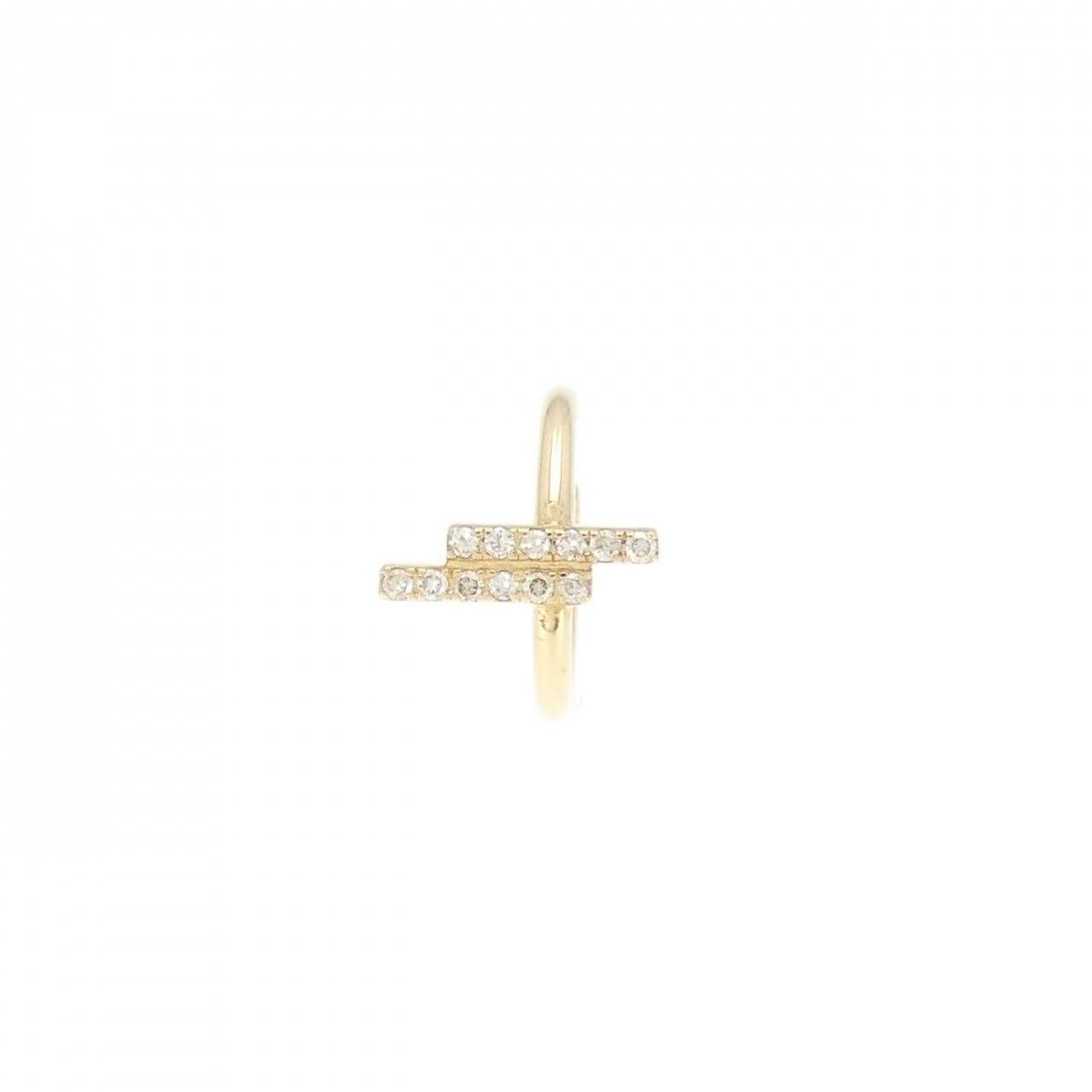 【新品】K18YG ダイヤモンド イヤーカフ 0.07CT 片耳