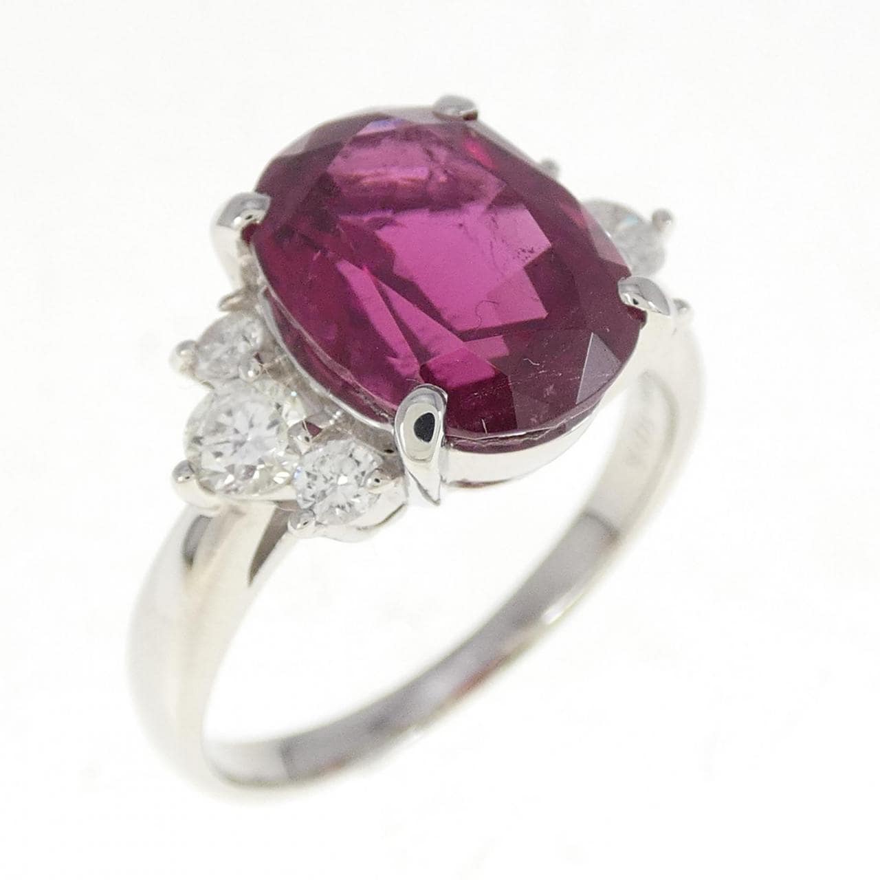 PT Rubellite Tourmaline Ring 4.06CT