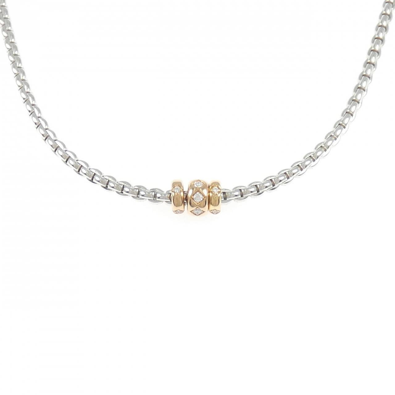 【新品】フォッペ ロンバス ネックレス 0.18CT
