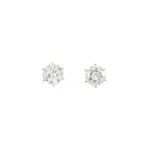 【リメイク】K18YG/ST ダイヤモンド ピアス 0.349CT 0.358CT E VS2 VG-GOOD