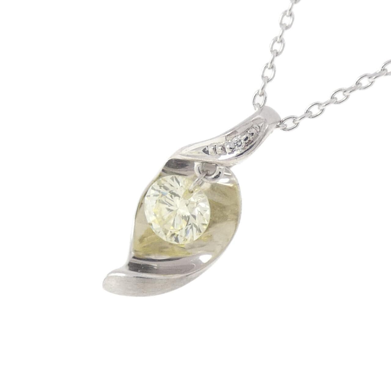 K18WG ダイヤモンド ネックレス 0.31CT