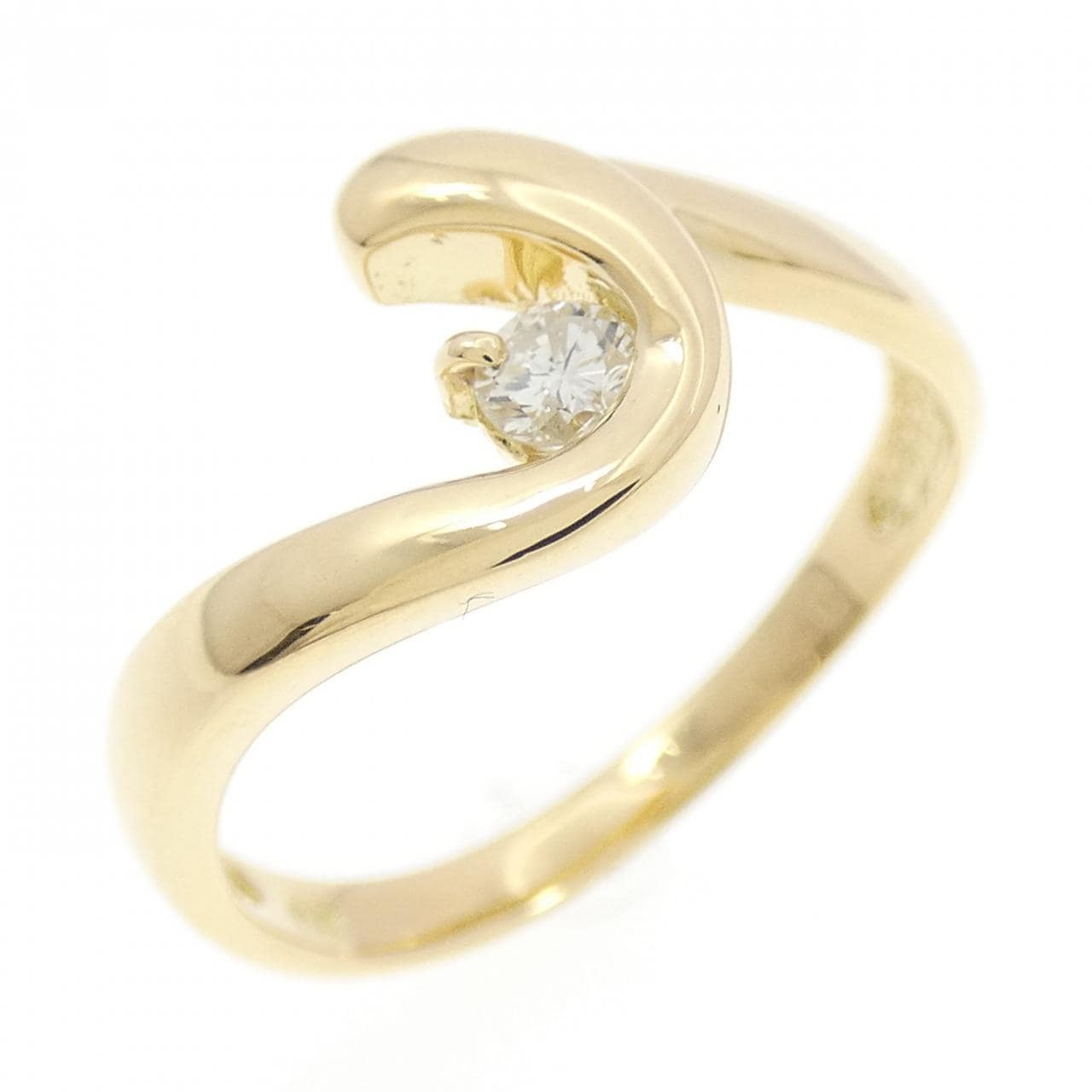 K18YG ダイヤモンド リング 0.10CT