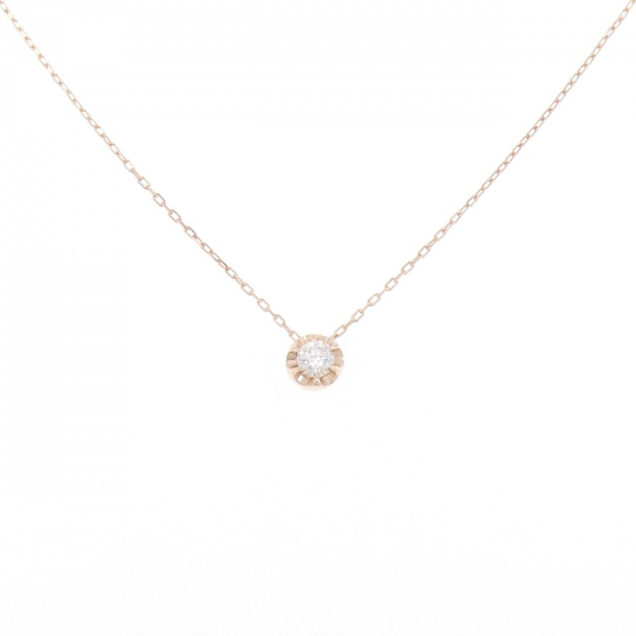 K10PG ダイヤモンド ネックレス 0.06CT