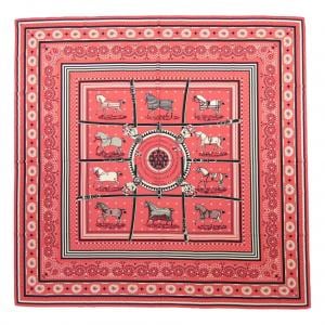 エルメス HERMES COUVERTURES ET TENUES DE JOUR BANDANA H243507S　カレジェアン140 ショール