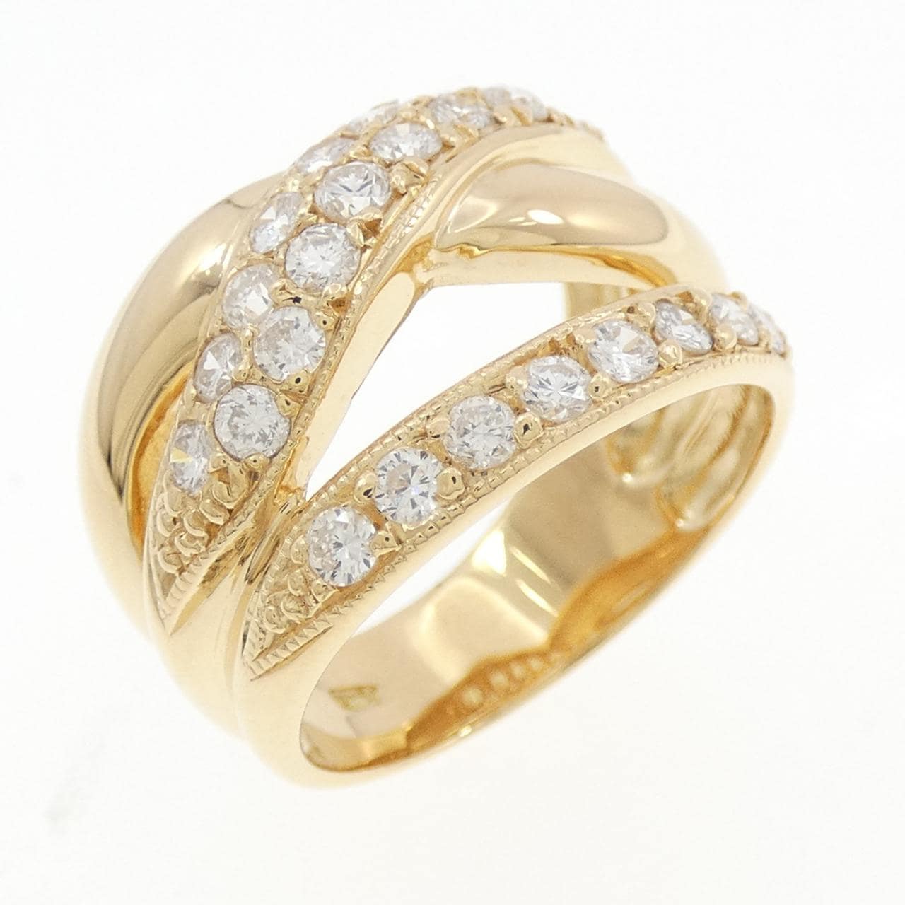 K18YG ダイヤモンド リング 0.87CT