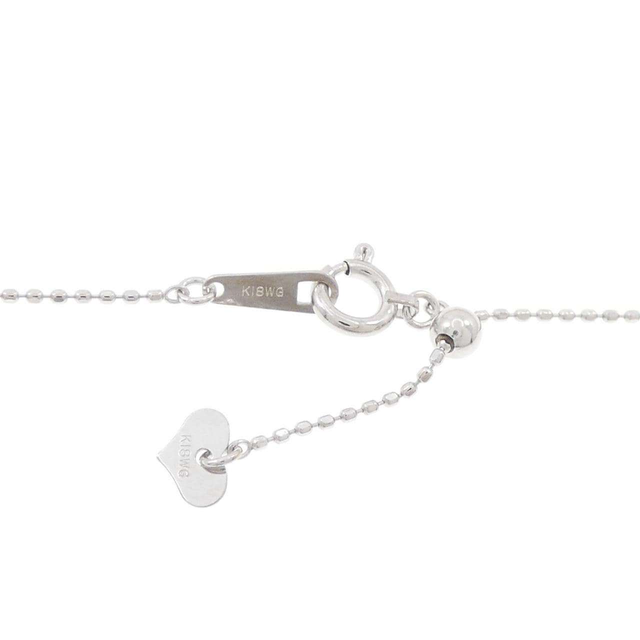 K18WG 2WAY ダイヤモンド ネックレス 0.50CT