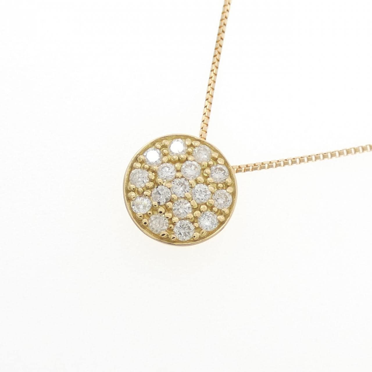 K18YG 密镶钻石项链 0.20CT