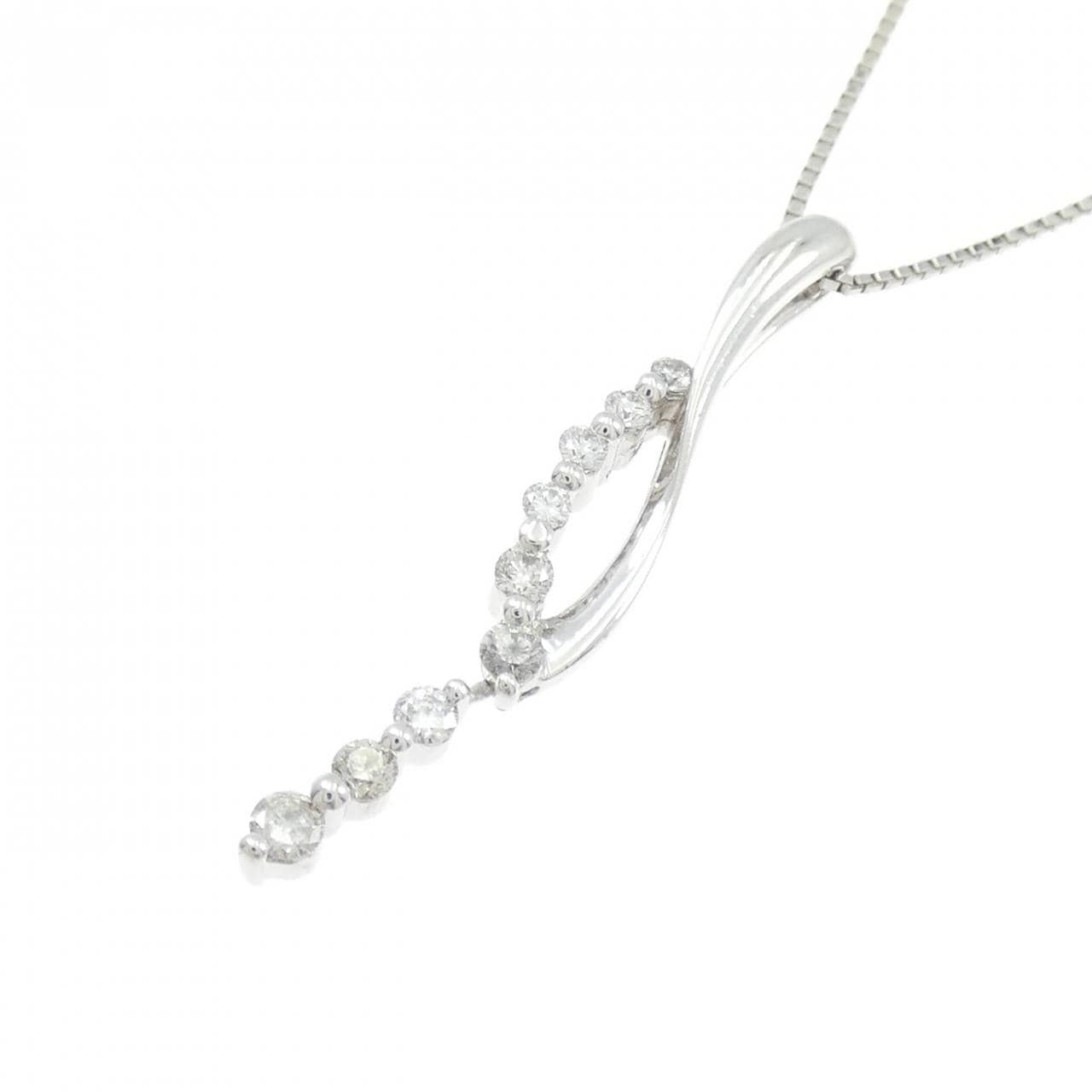 PT950/PT850 ダイヤモンド ネックレス 0.25CT