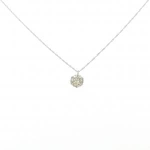 PT900/PT850 ソリティア ダイヤモンド ネックレス 0.90CT