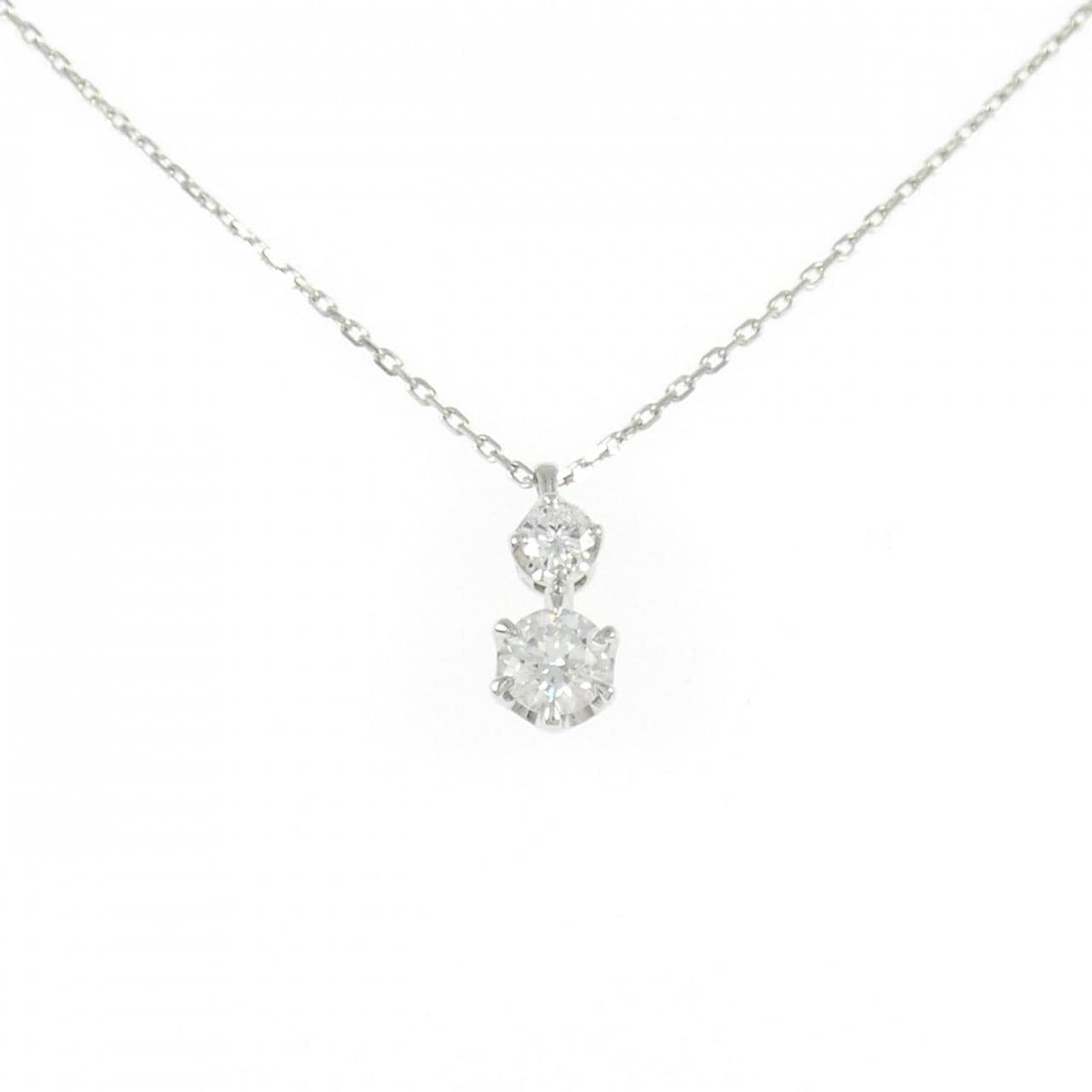 PT950/PT850 ダイヤモンド ネックレス 0.305CT D VVS1 3EXT H&C