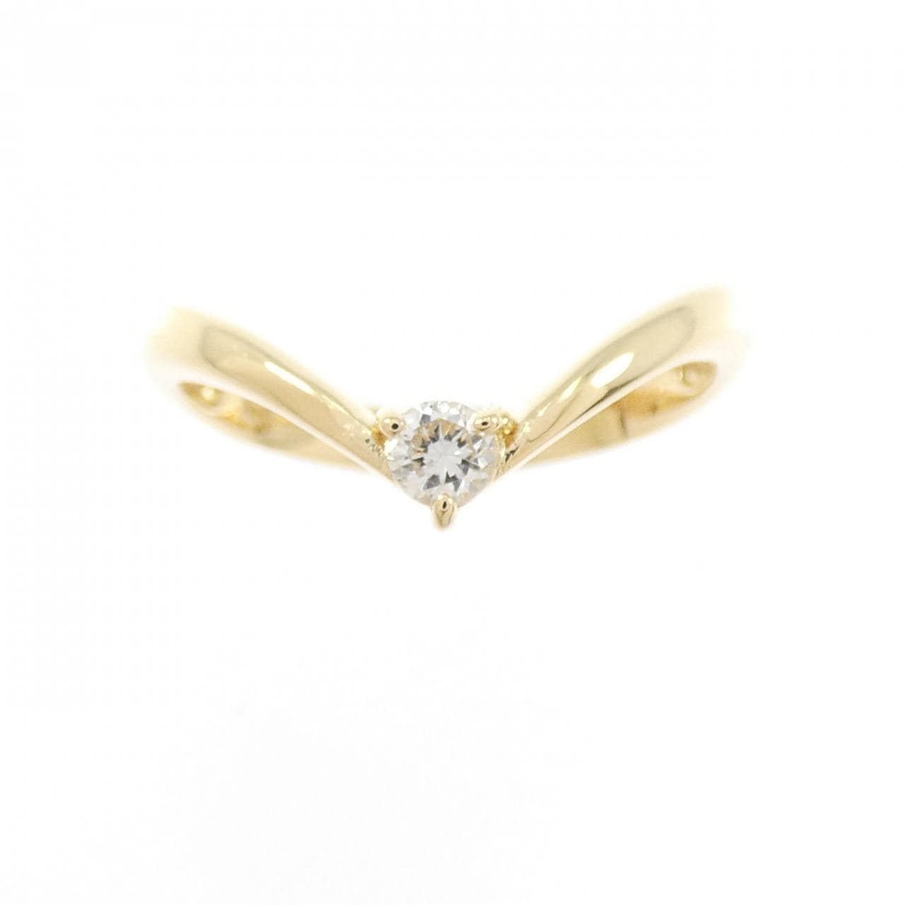 K18YG ダイヤモンド リング 0.10CT