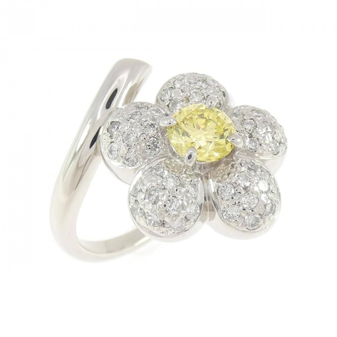 コメ兵｜PT900 フラワー ダイヤモンド リング 0.65CT｜ジュエリー