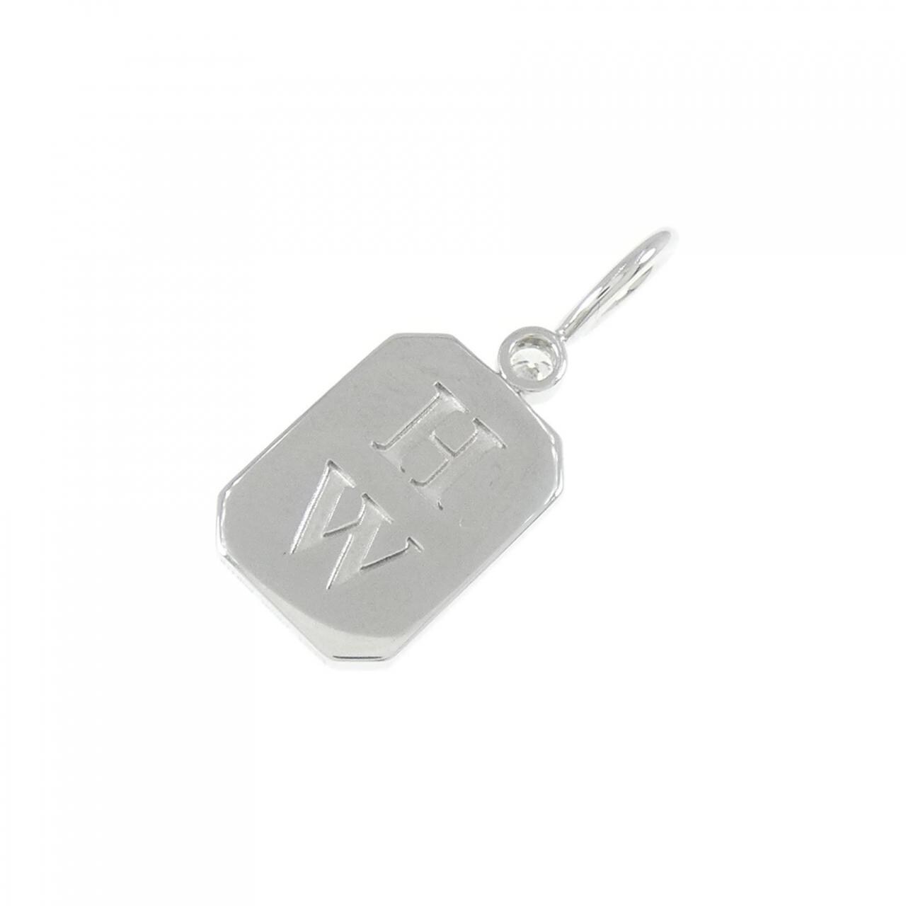 HARRY WINSTON HW logo pendant