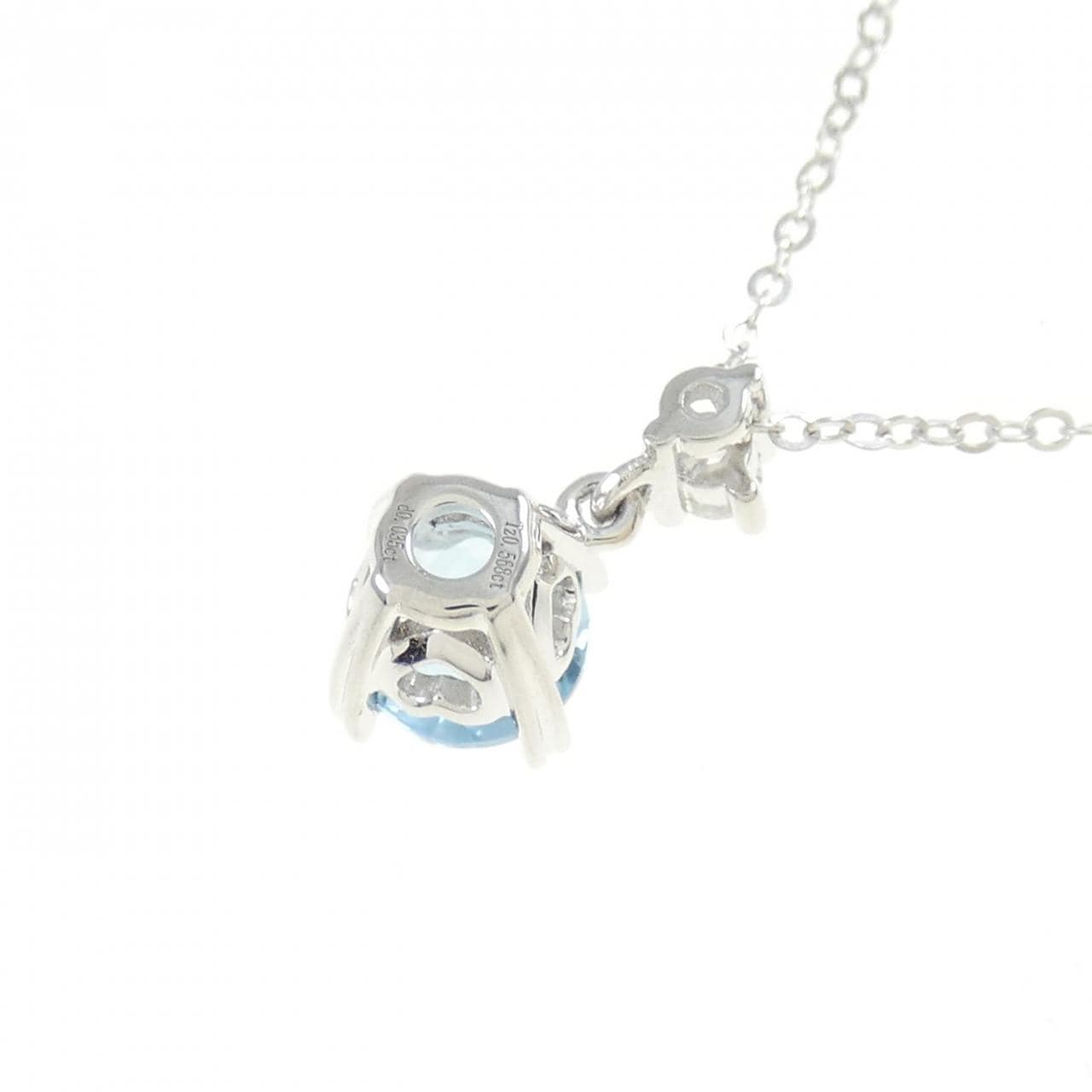 PT Blue Topaz Necklace 0.568CT