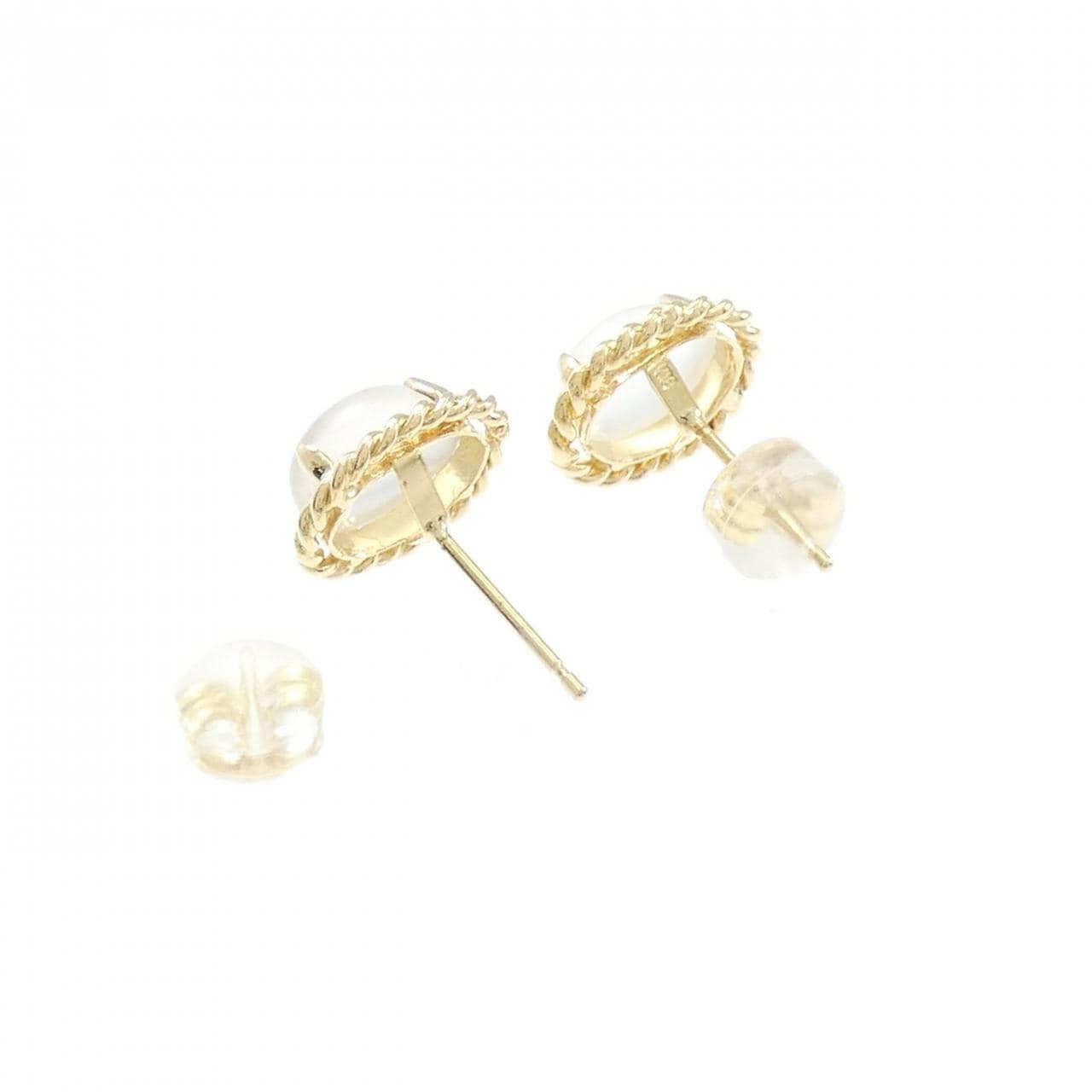 K18YG ムーンストーン ピアス