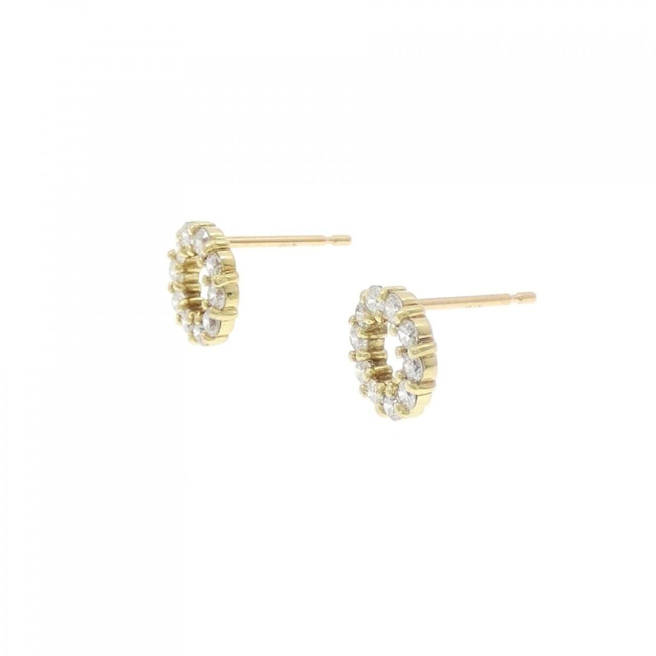 K18YG ダイヤモンド ピアス 0.40CT