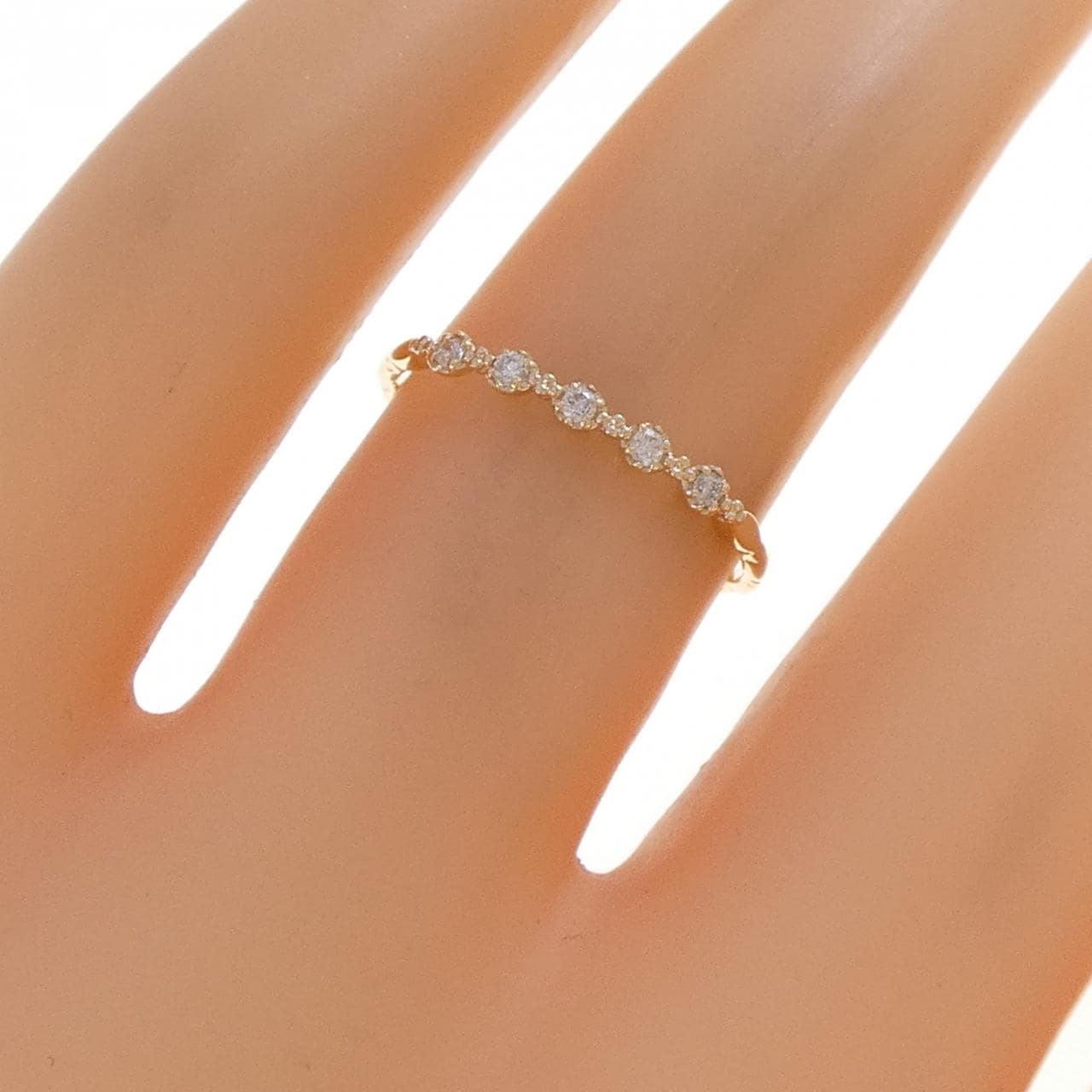 K10YG ダイヤモンド リング 0.05CT