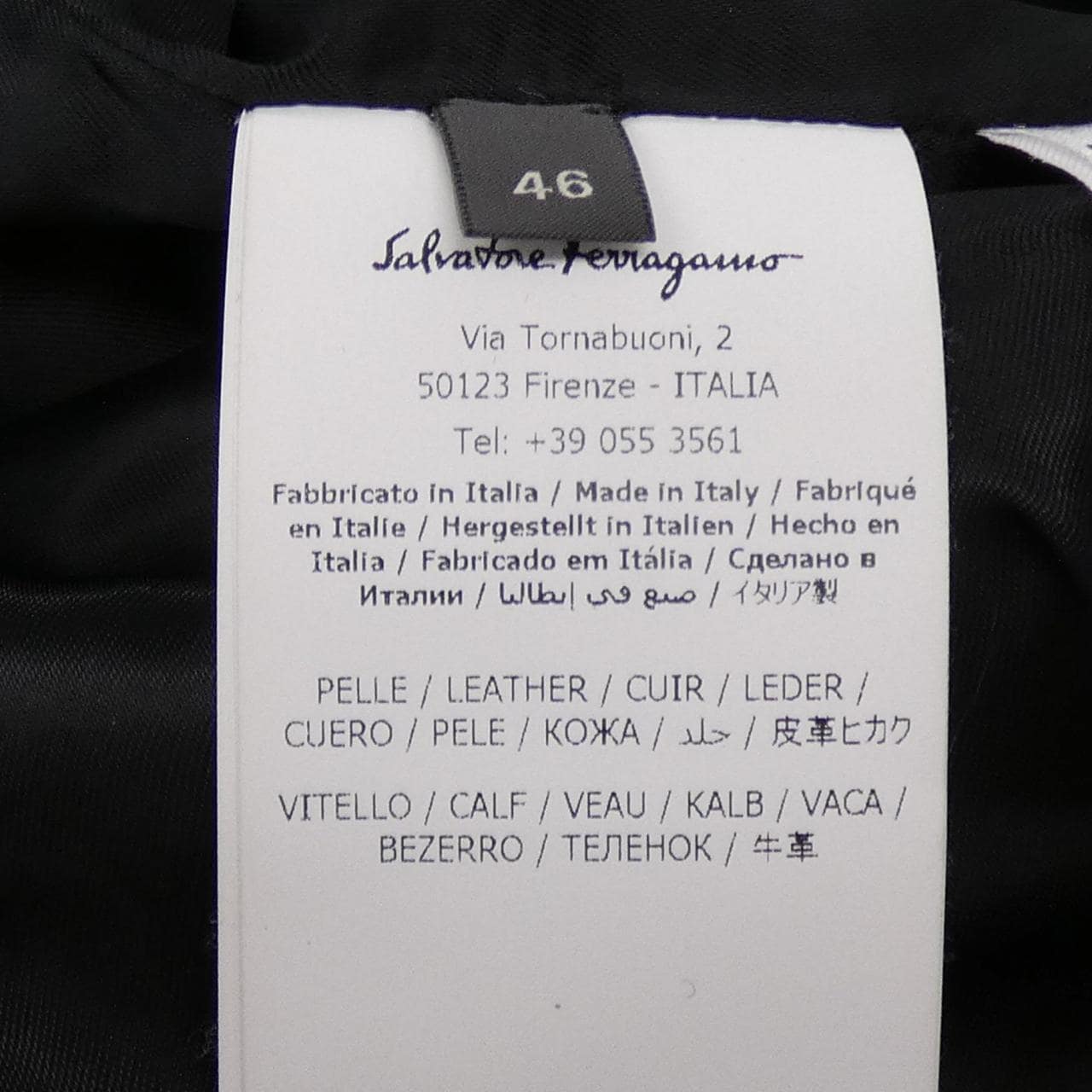 サルヴァトーレフェラガモ SALVATORE FERRAGAMO レザージャケット