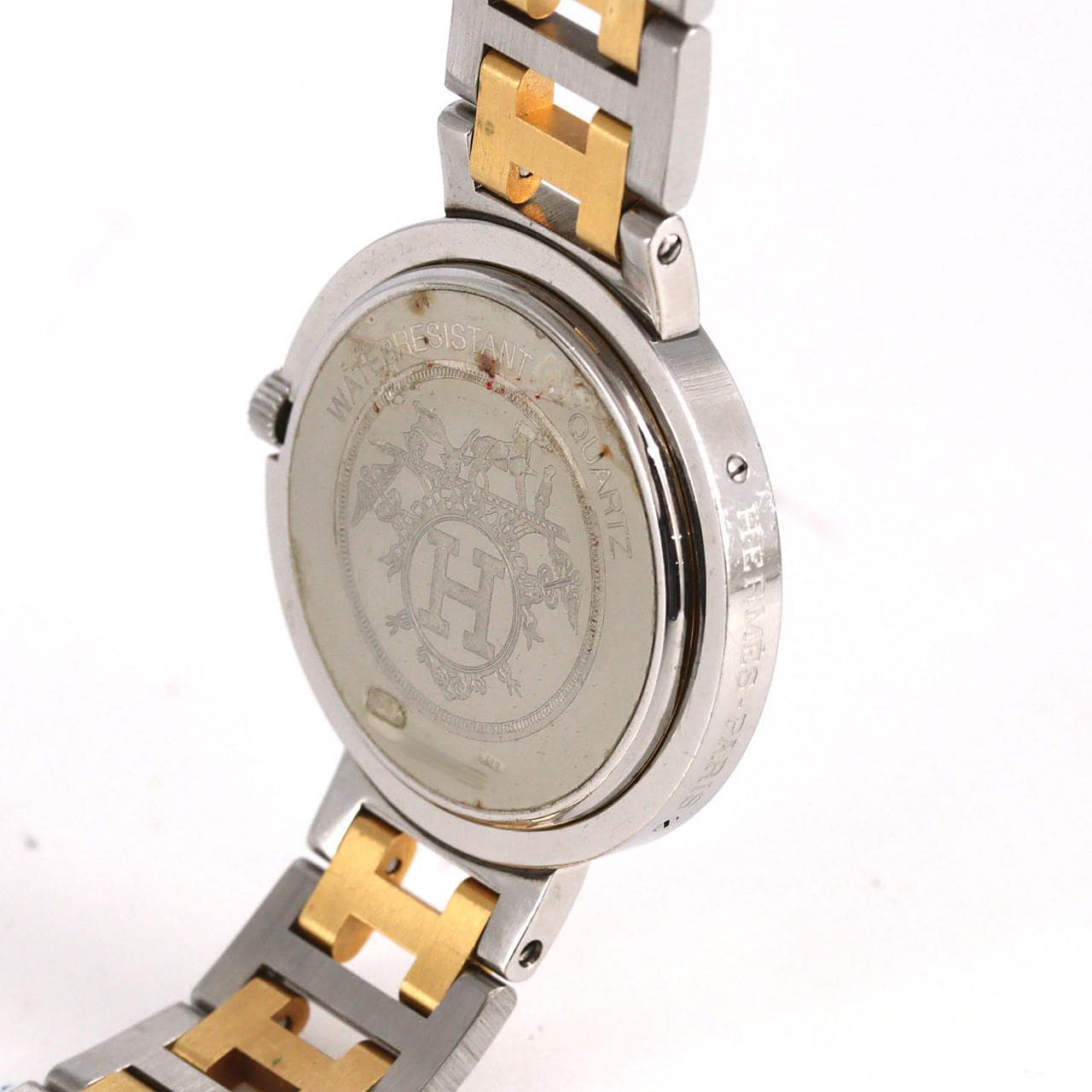 【ノーメンテナンス還元価格】エルメス クリッパー　コンビ SSxGP クォーツ