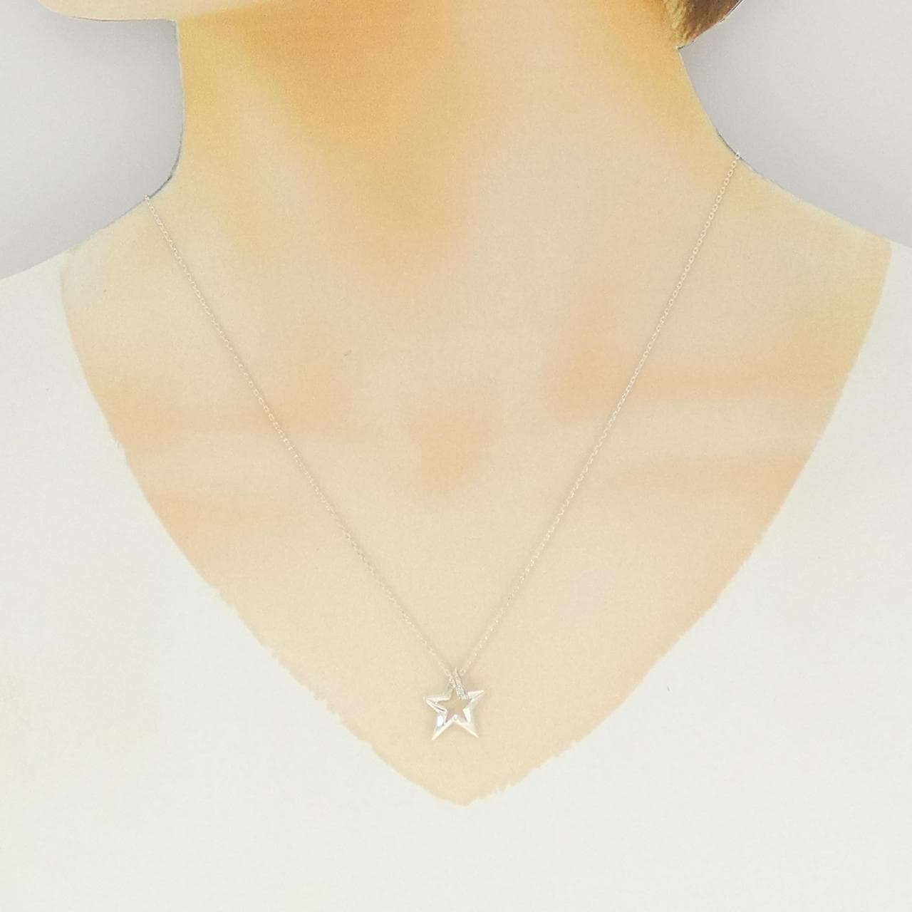 スタージュエリー ダイヤモンド ネックレス 0.01CT