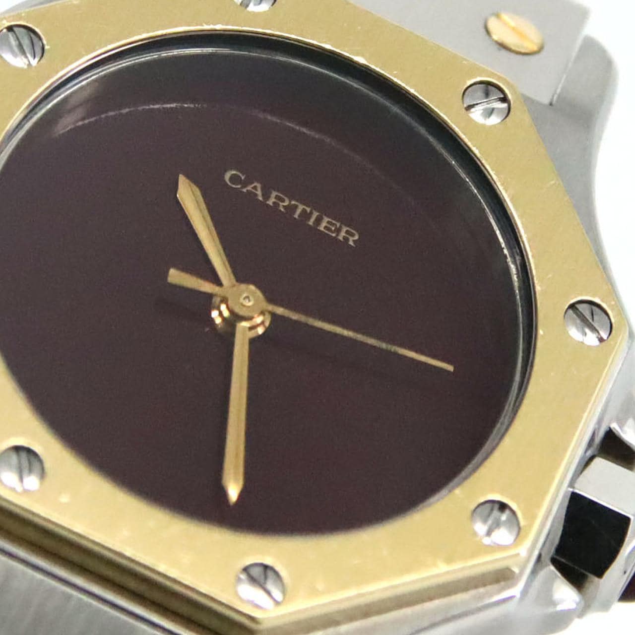 カルティエ サントスオクタゴンSM YGコンビ SSxYG 自動巻