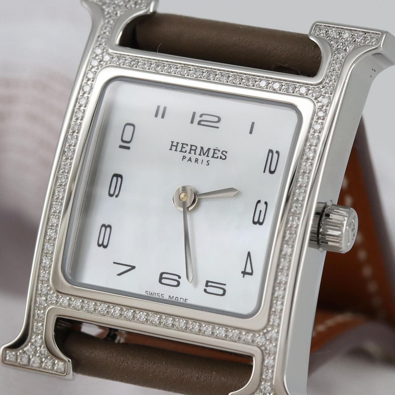 HERMES H 手錶/D HH1.235 SS石英