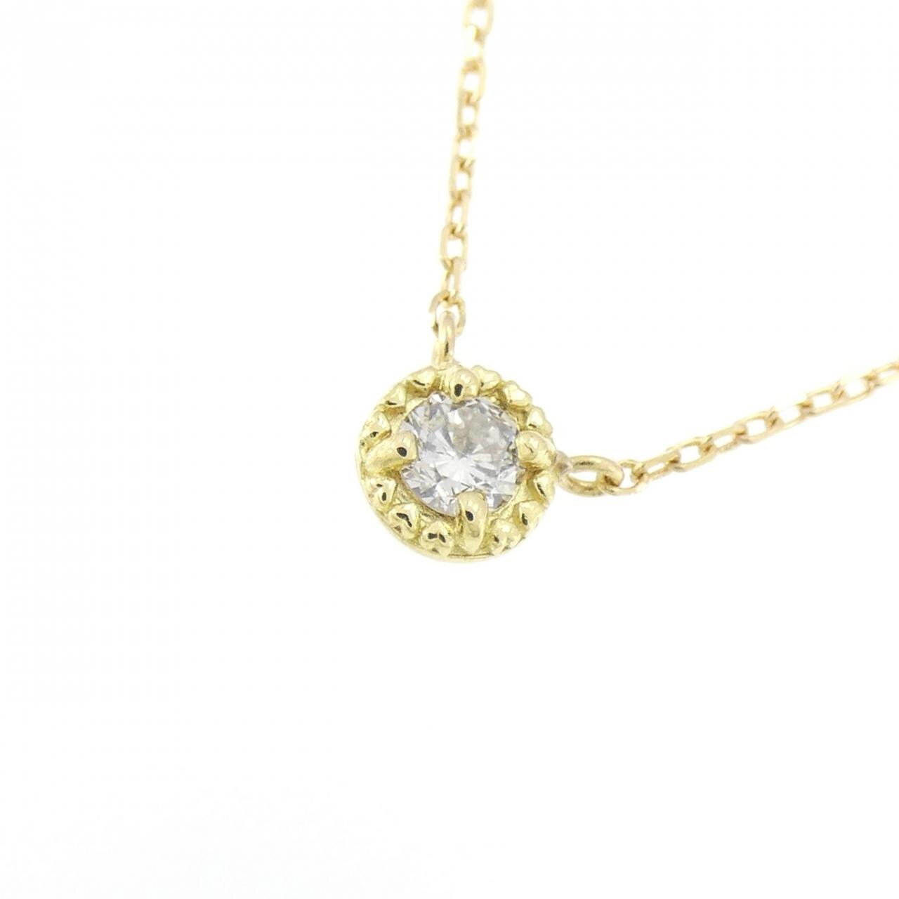 K18YG ダイヤモンド ネックレス 0.10CT