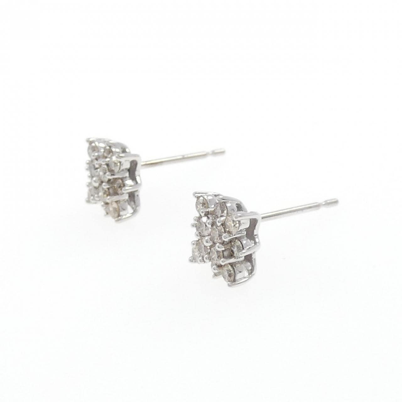 K18WG ダイヤモンド ピアス 0.50CT