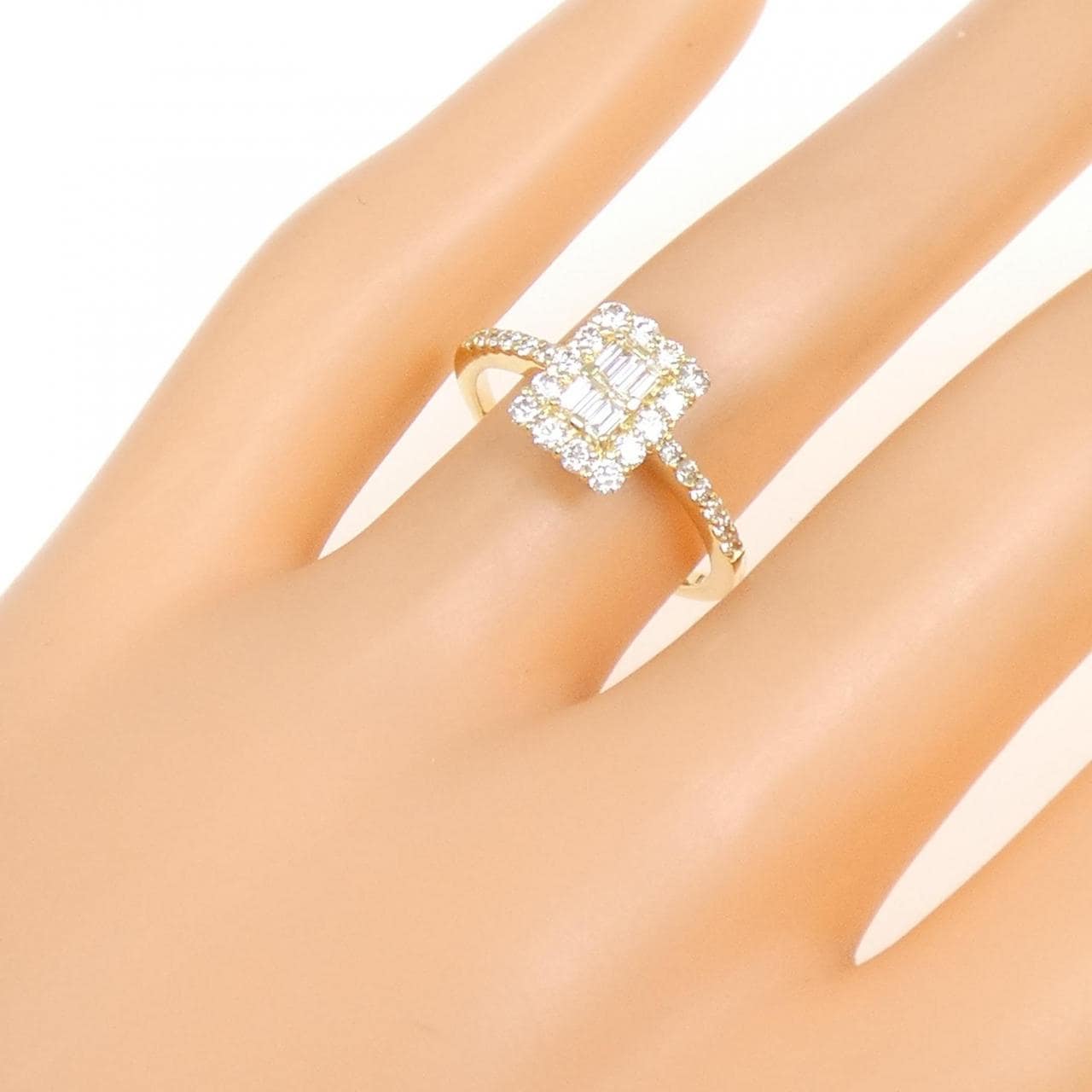 【新品】K18YG ダイヤモンド リング 0.58CT