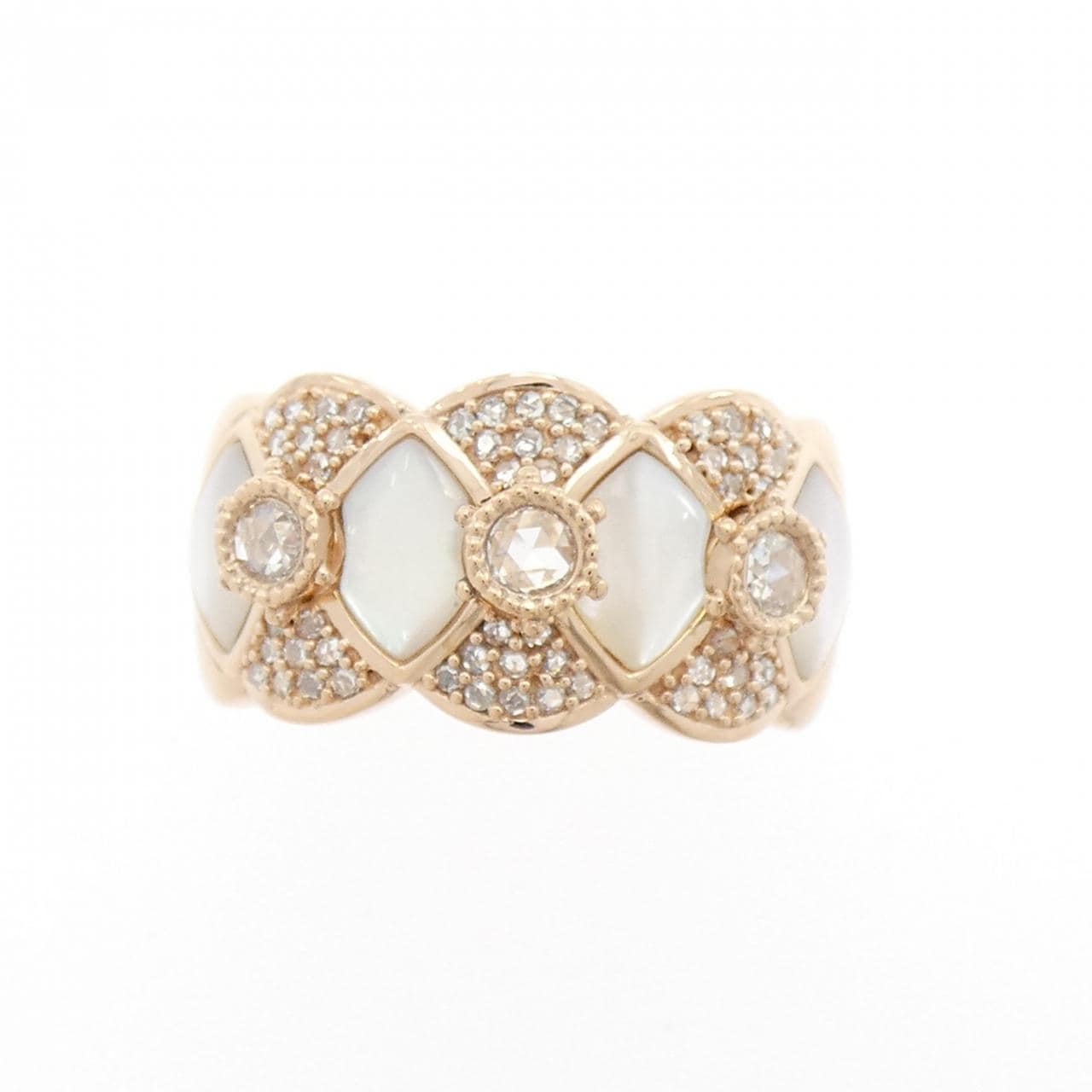 K18PG マザーオブパール リング