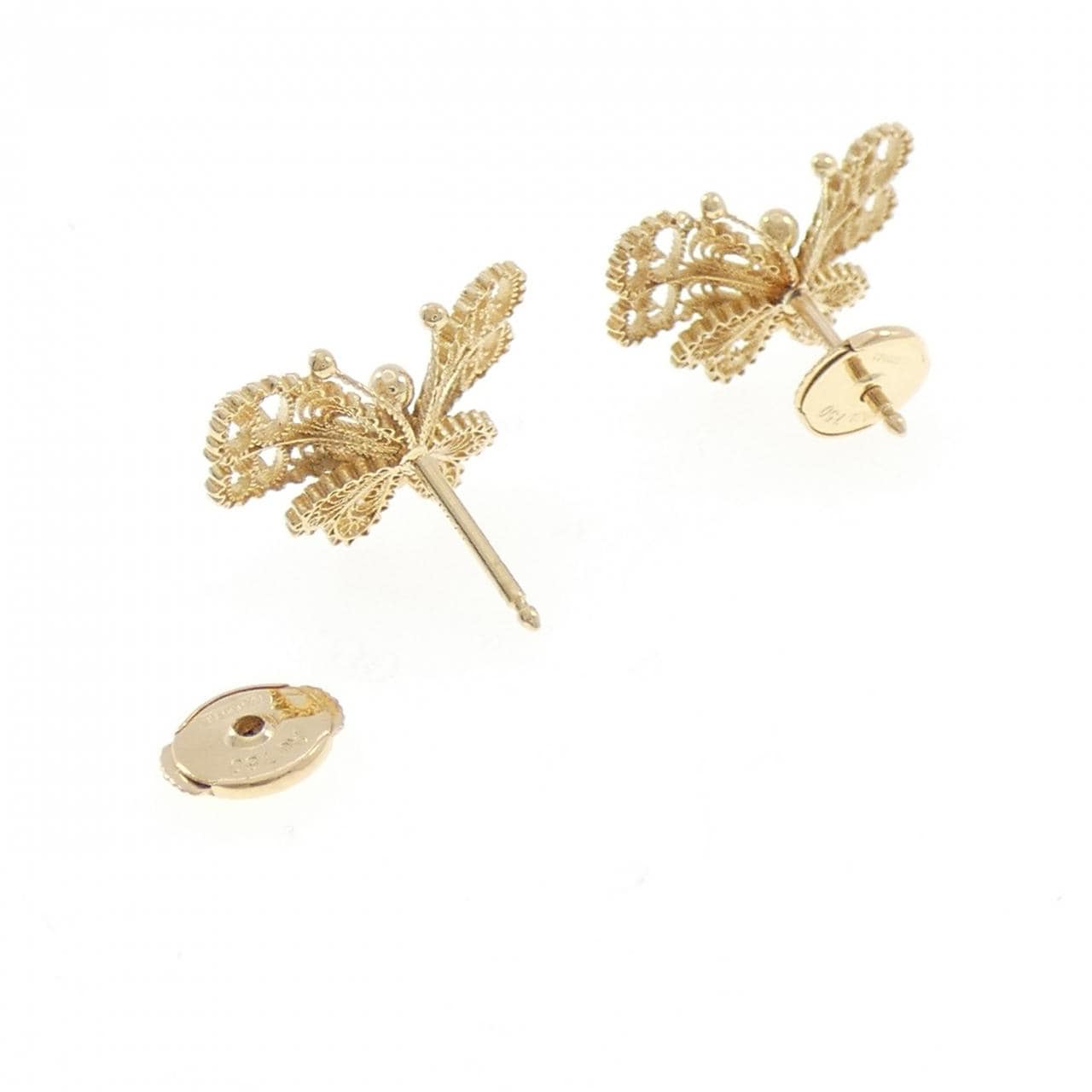 グッチ バタフライ ダイヤモンド ピアス