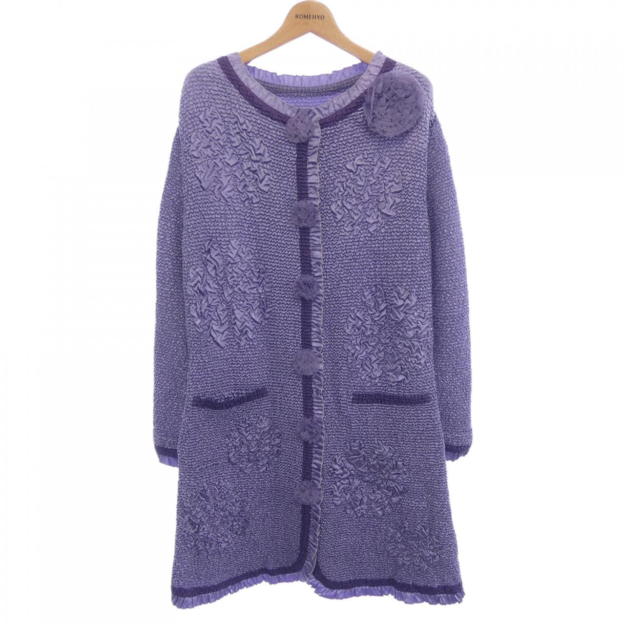 NOKO-PLEATS ロングカーディガン