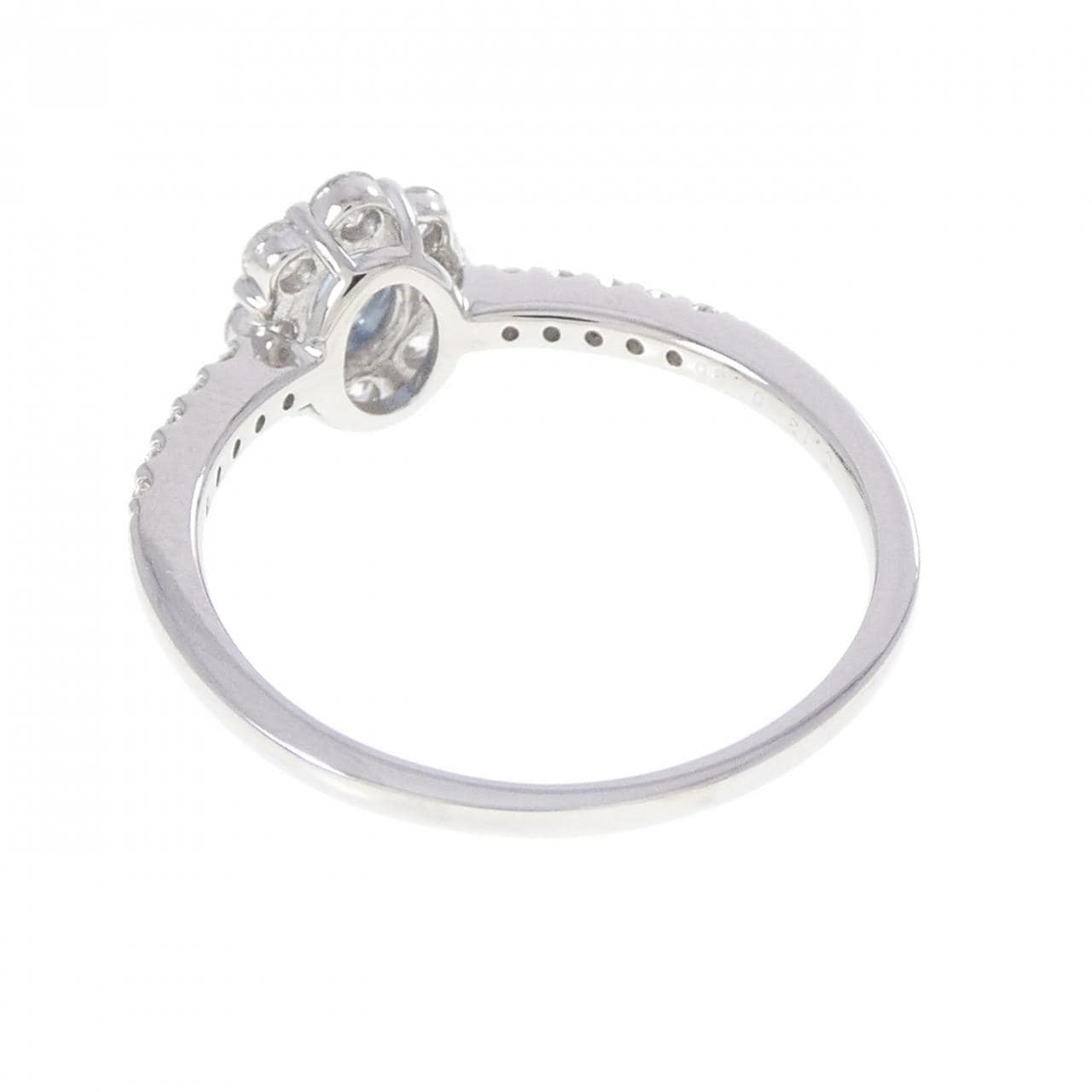 PT950 アクアマリン リング 0.13CT
