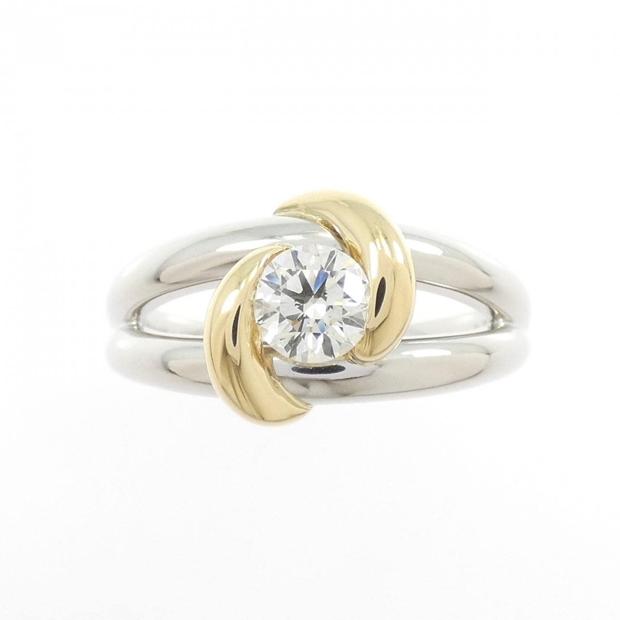 PT900/K18YG ダイヤモンド リング 0.53CT