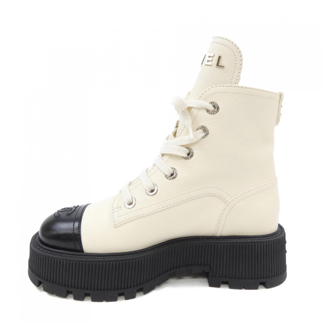 シャネル CHANEL レースアップ G45124B14018 ブーツ